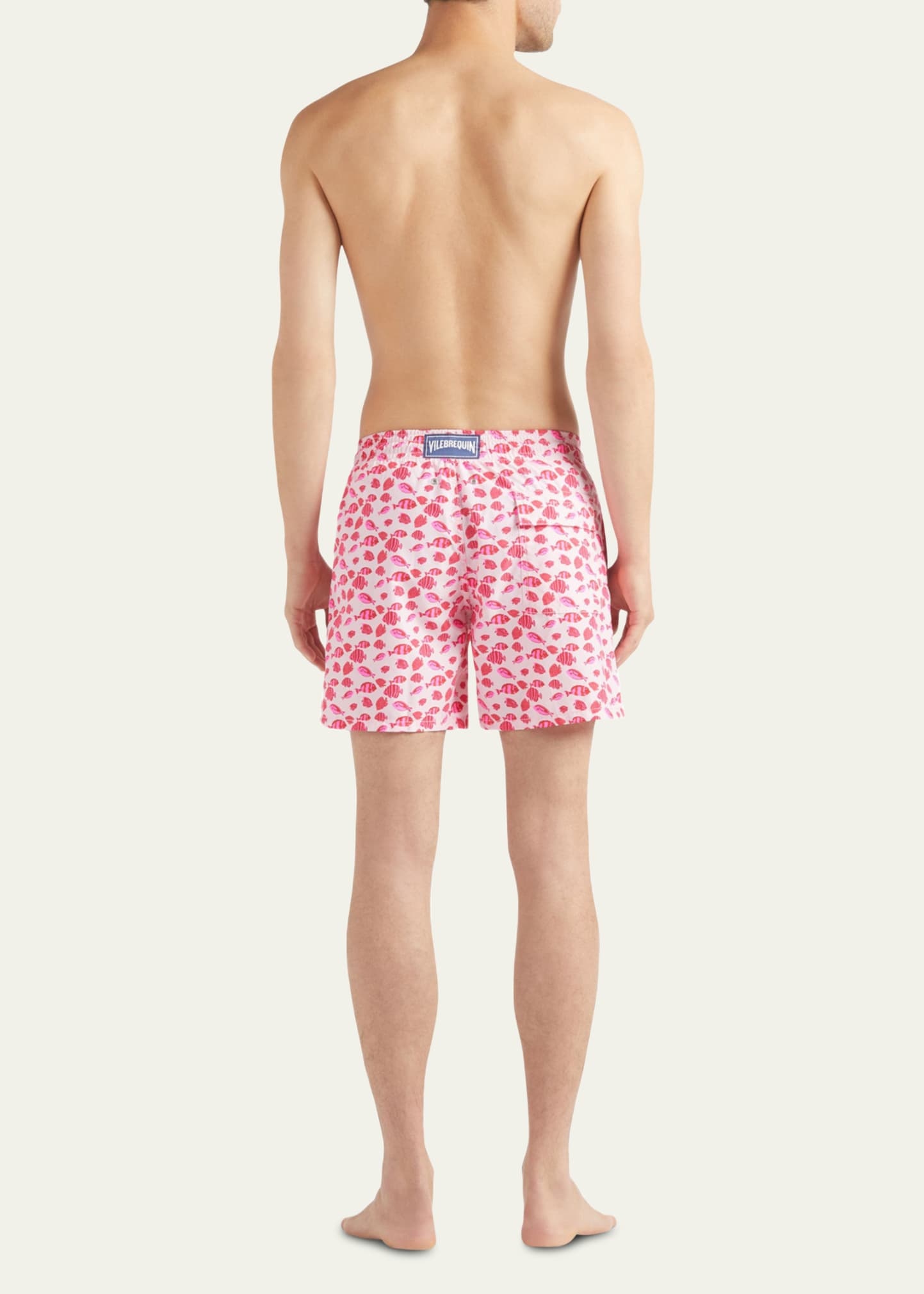 Men's Fish-Print Swim Shorts - 3