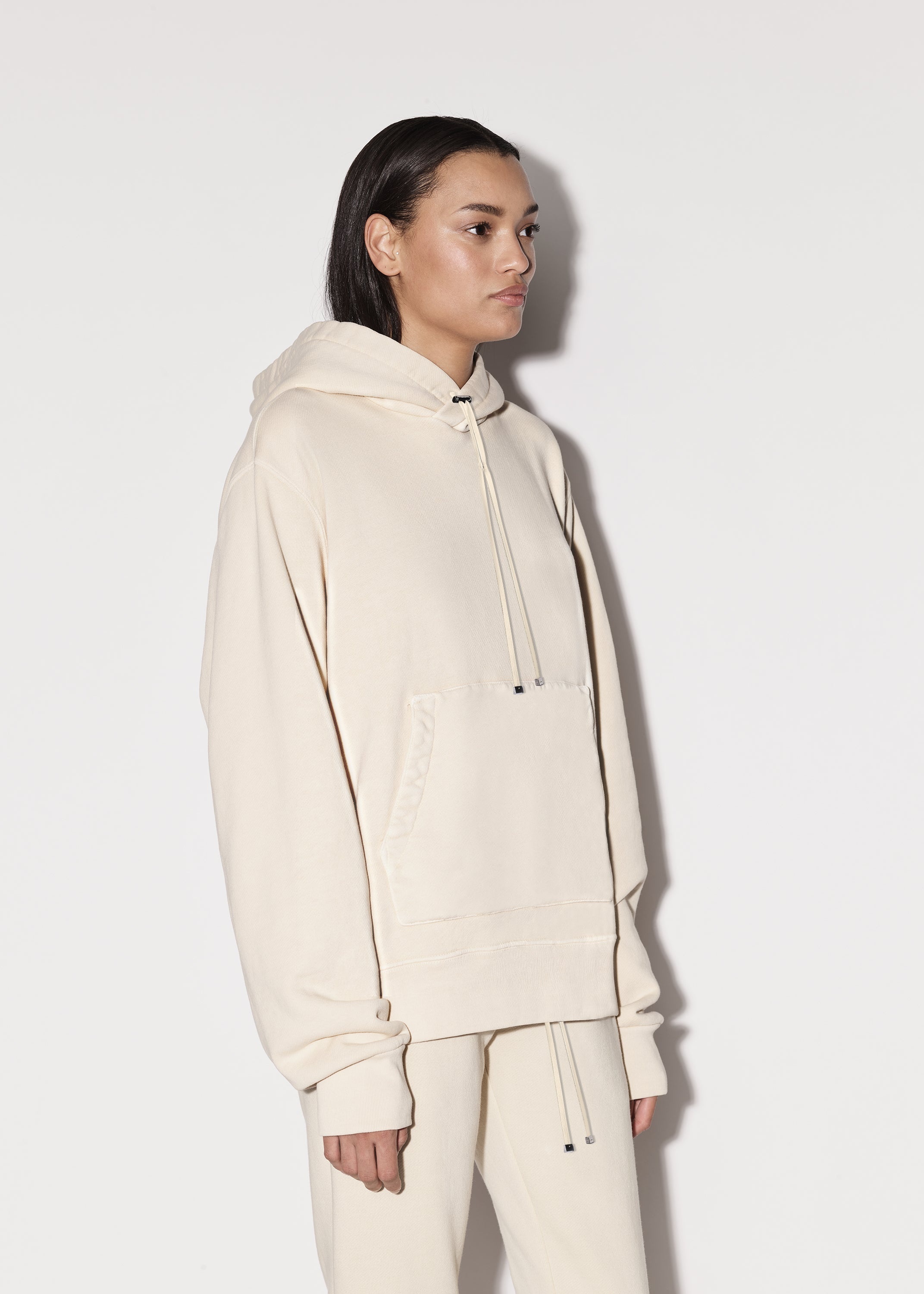 LEATHER HYBRID HOODIE - 4