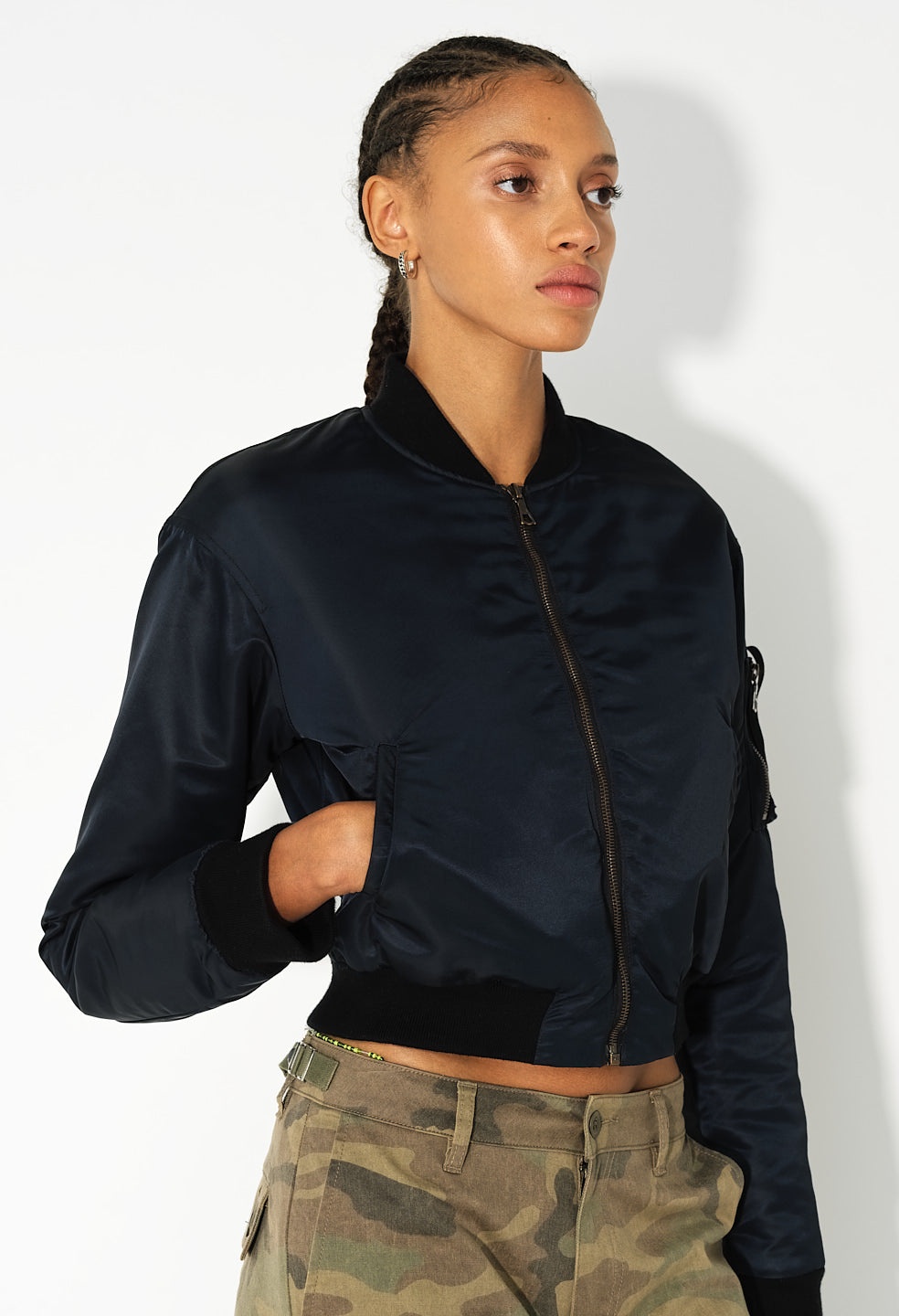 HUNTER CROPPED BOMBER - 6