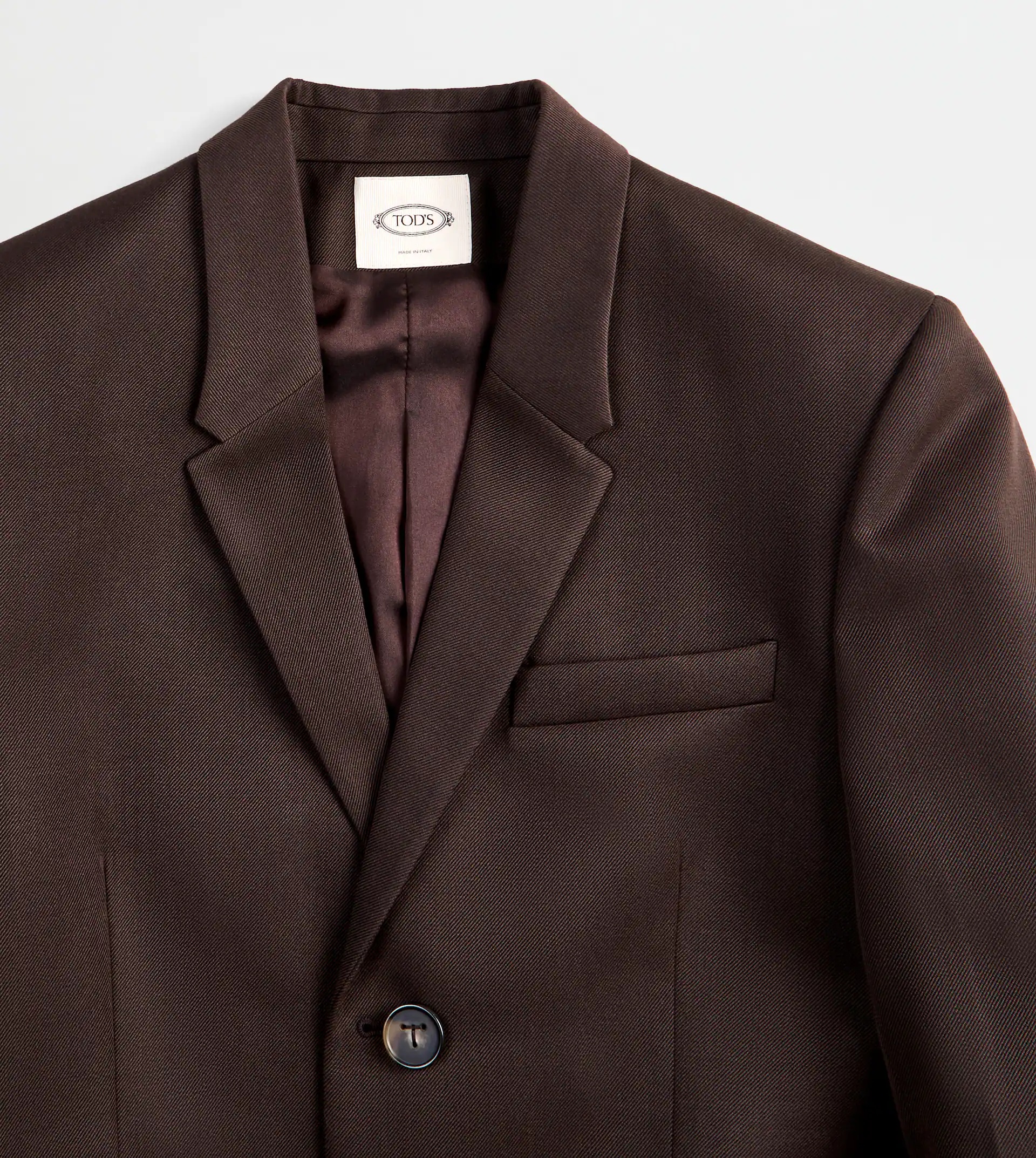 OVER BLAZER IN WOOL - BROWN - 6