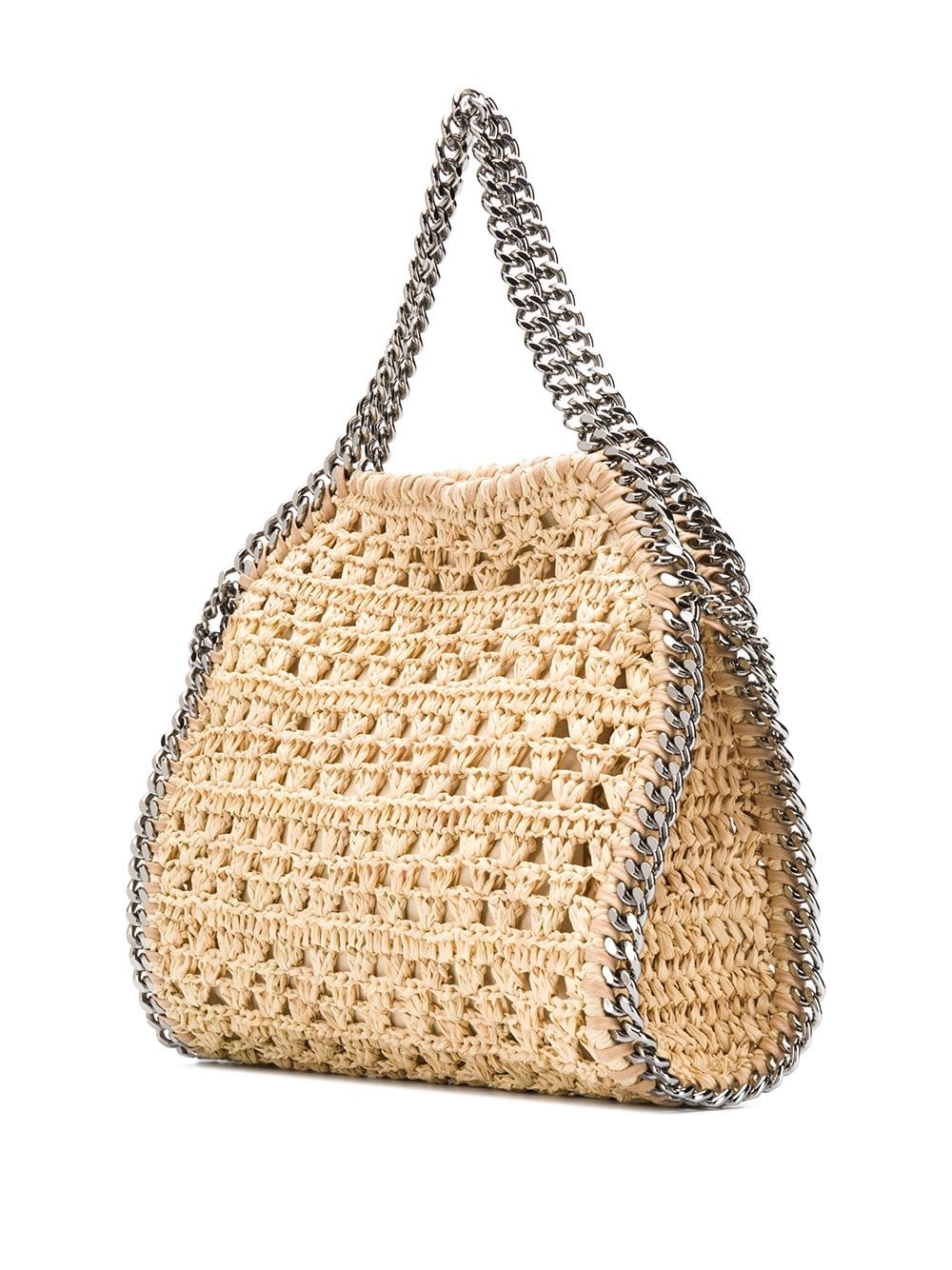 Falabella woven raffia tote - 3