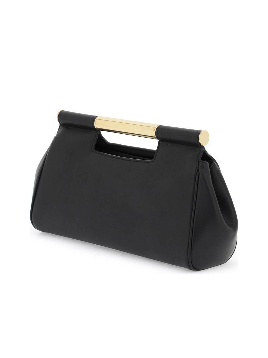 Sicily Clutch with Metal Handle and Logo Plaque - 2