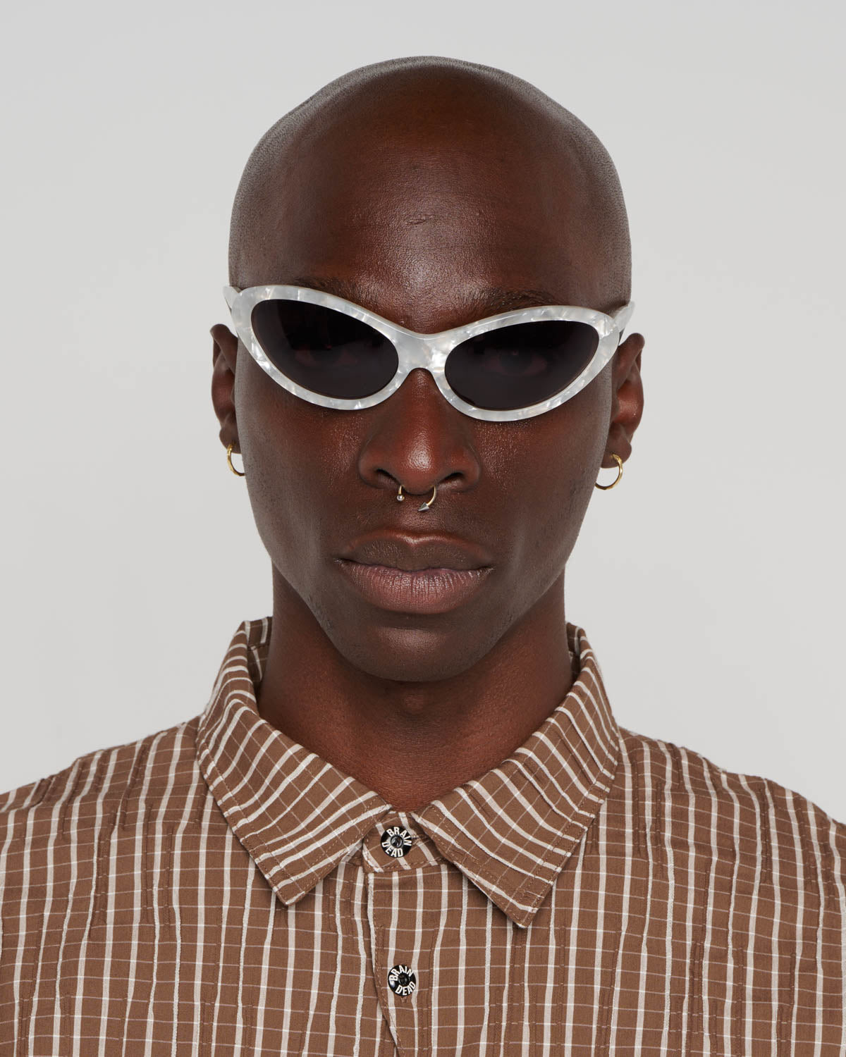 Bug Post Modern Primitive Eye Protection - Silver Pearl - 5