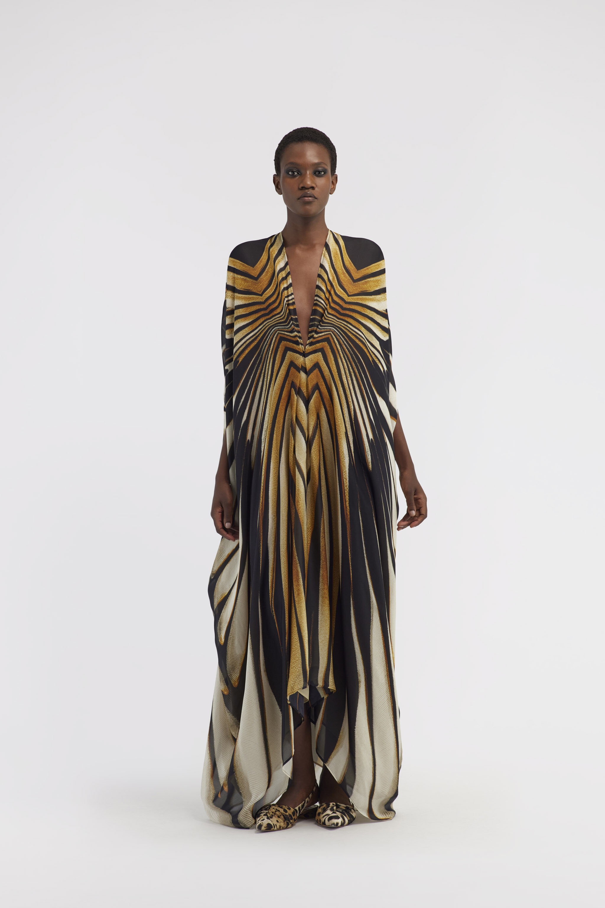 Kaftan with Ray of Gold print - 2