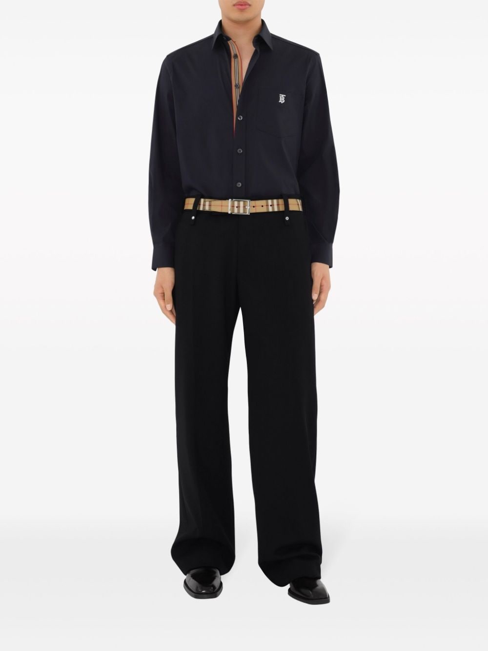 checked reversible belt - 4