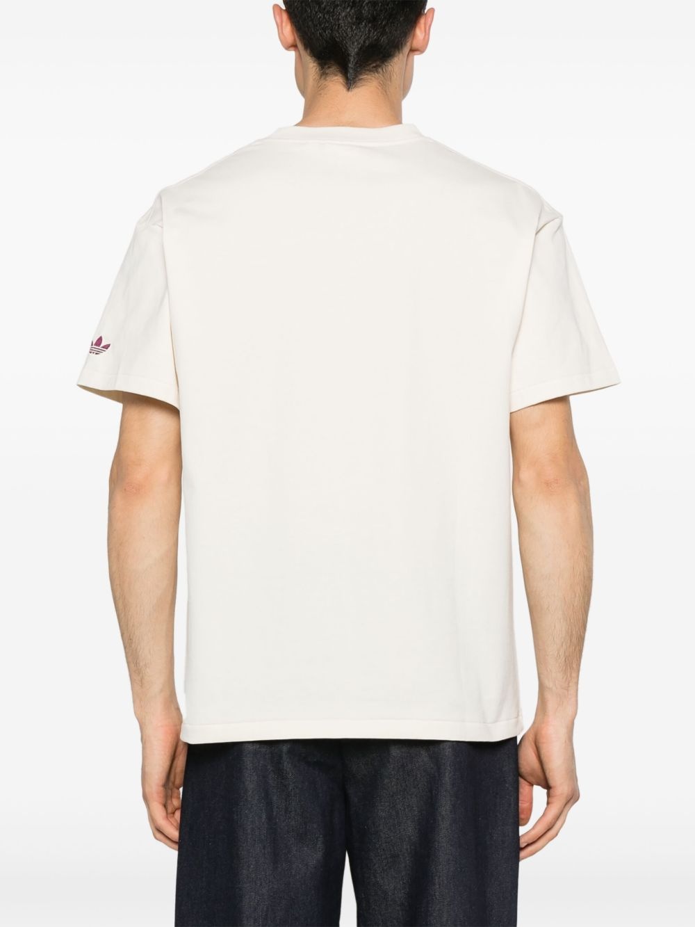 x Brain Dead flocked-logo T-shirt - 3