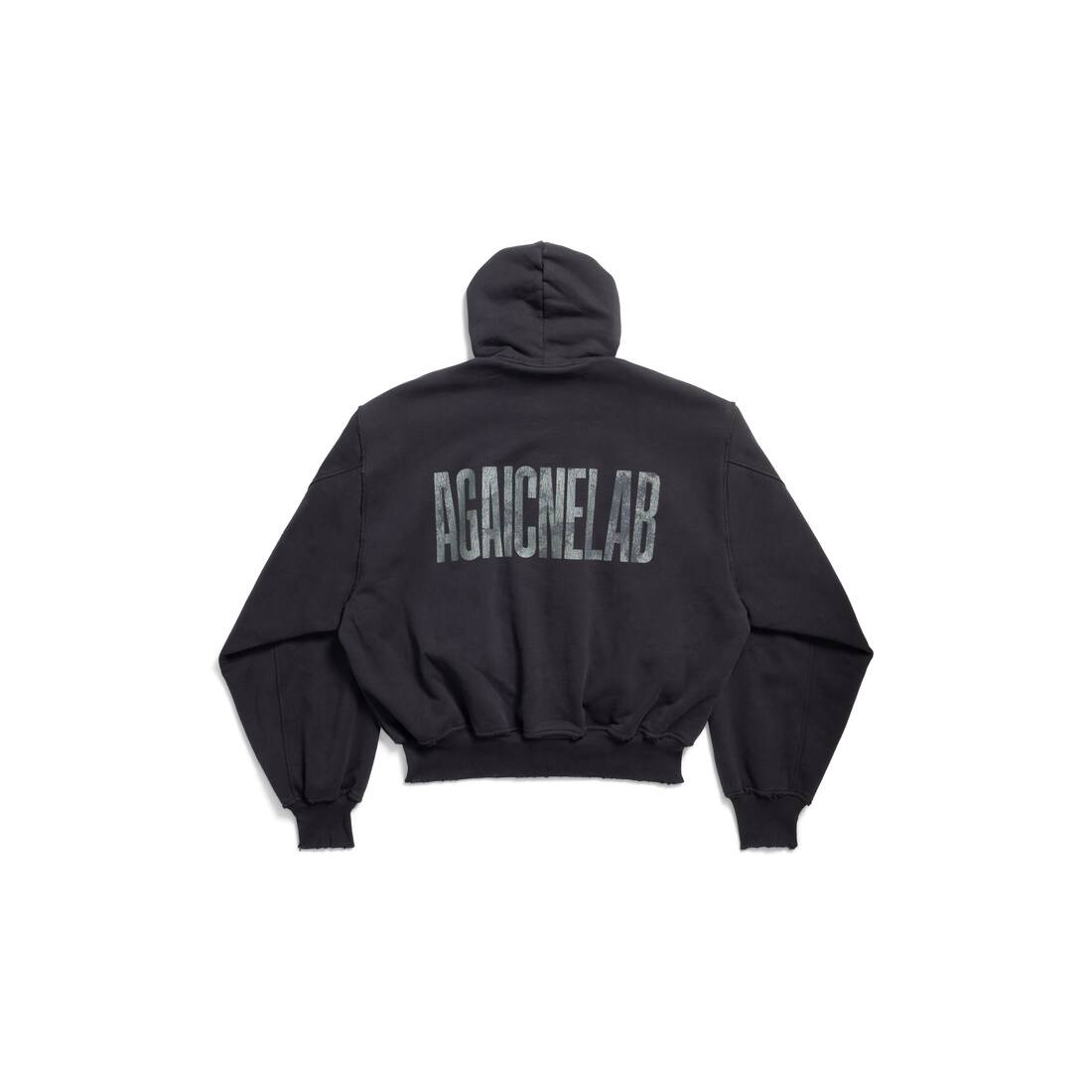 Men's Agaicnelab Hooded Bomber in Black/orange - 6