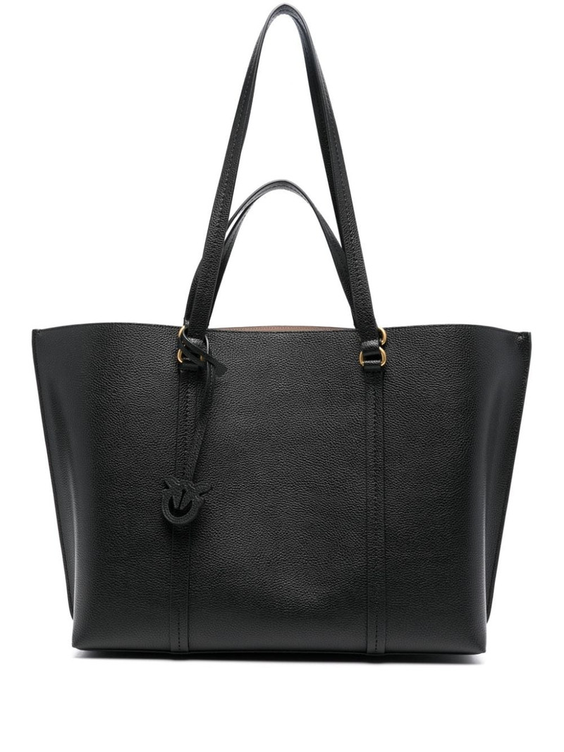Love-Birds-motif leather bag 1