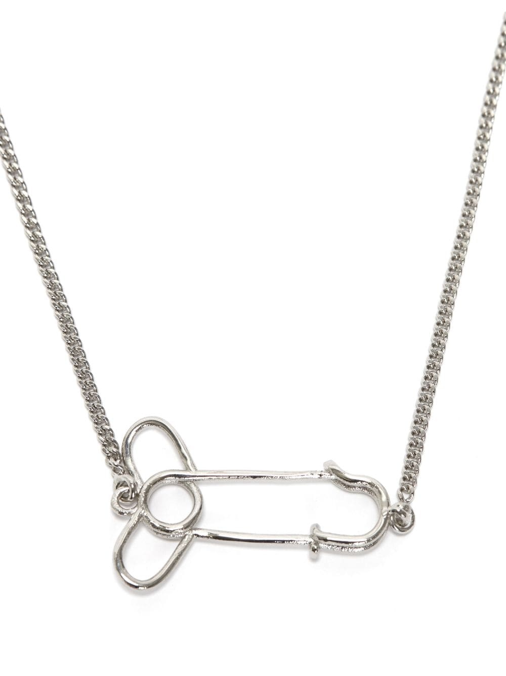 safety-pin pendant necklace - 1