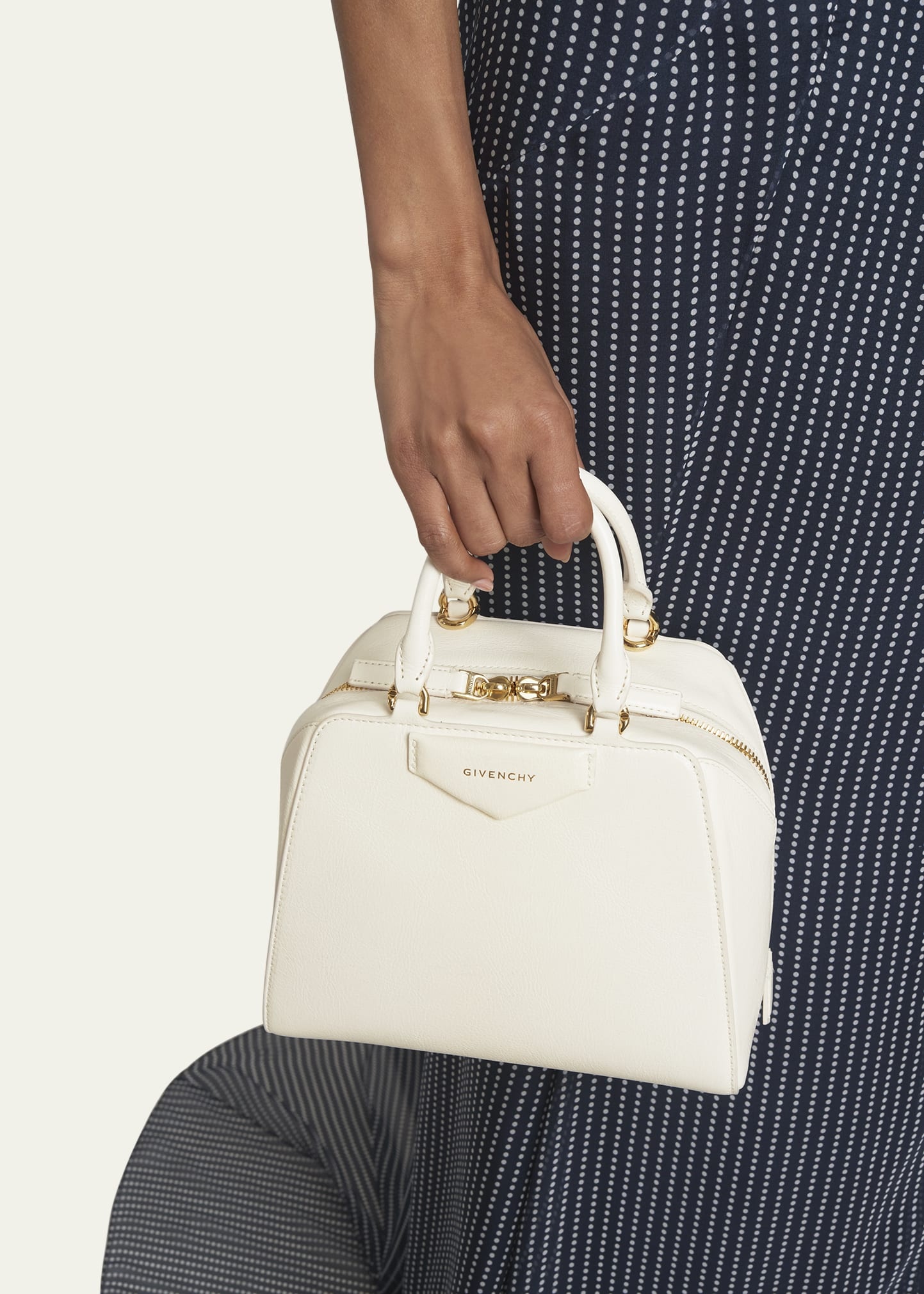 Antigona Cube Mini Top-Handle Bag in Shiny Tumbled Leather - 2