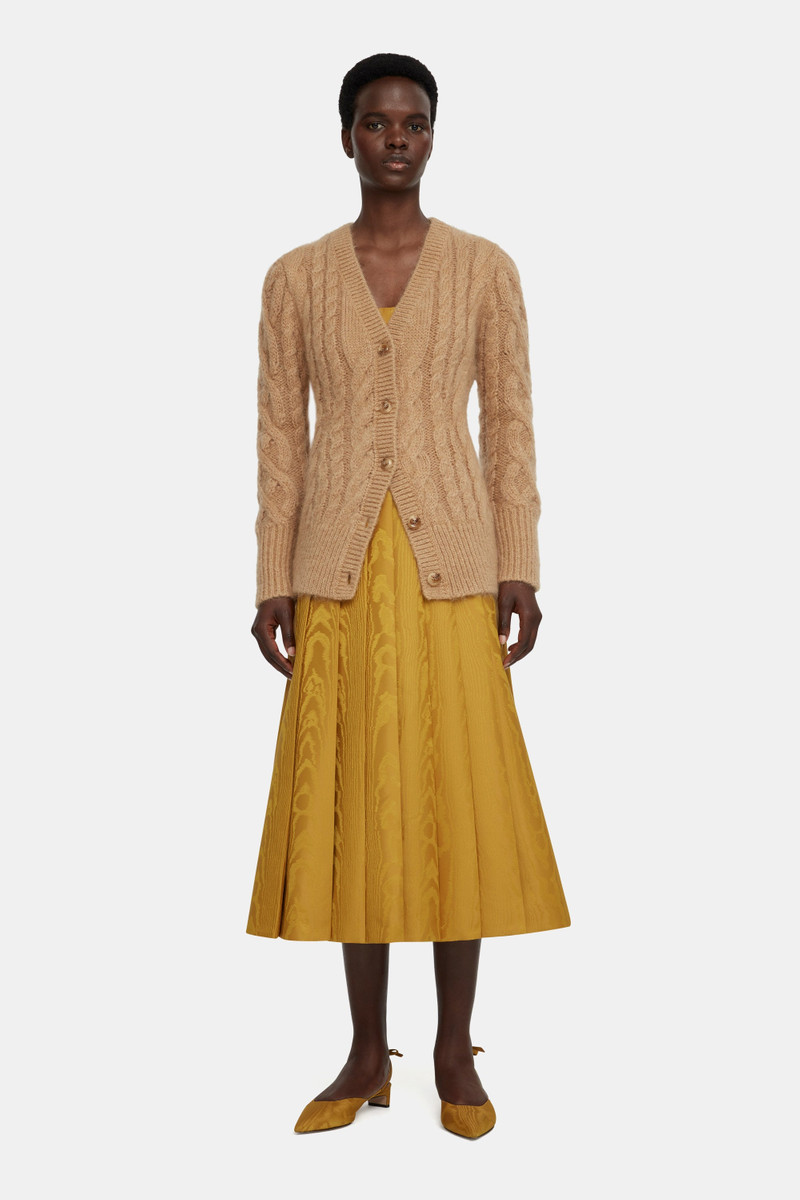 EMILIA WICKSTEAD Ross Cardigan in Beige Mohair outlook