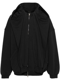 BALENCIAGA zip-up layered hoodie | REVERSIBLE
