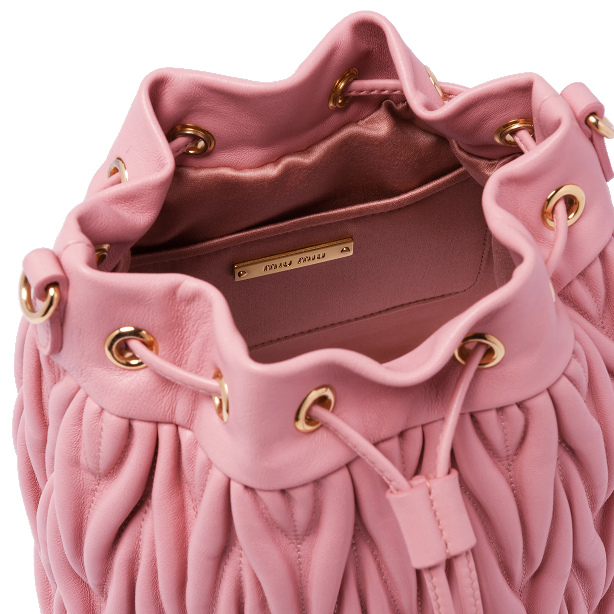 Matelassé nappa leather bucket bag - 7