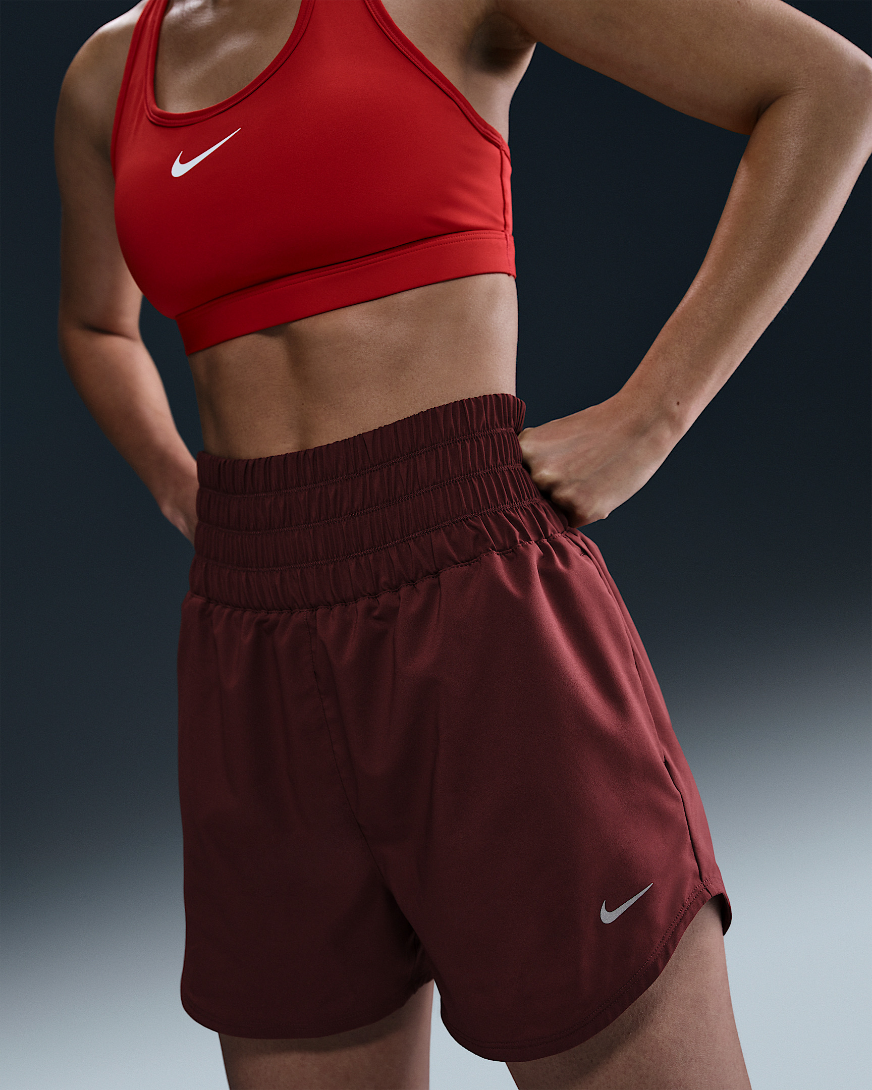 Nike One Women's Dri-FIT Ultra High-Waisted 3" Brief-Lined Shorts - 2