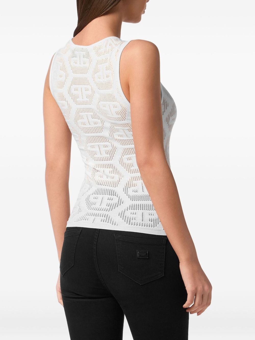 monogram tank top - 4