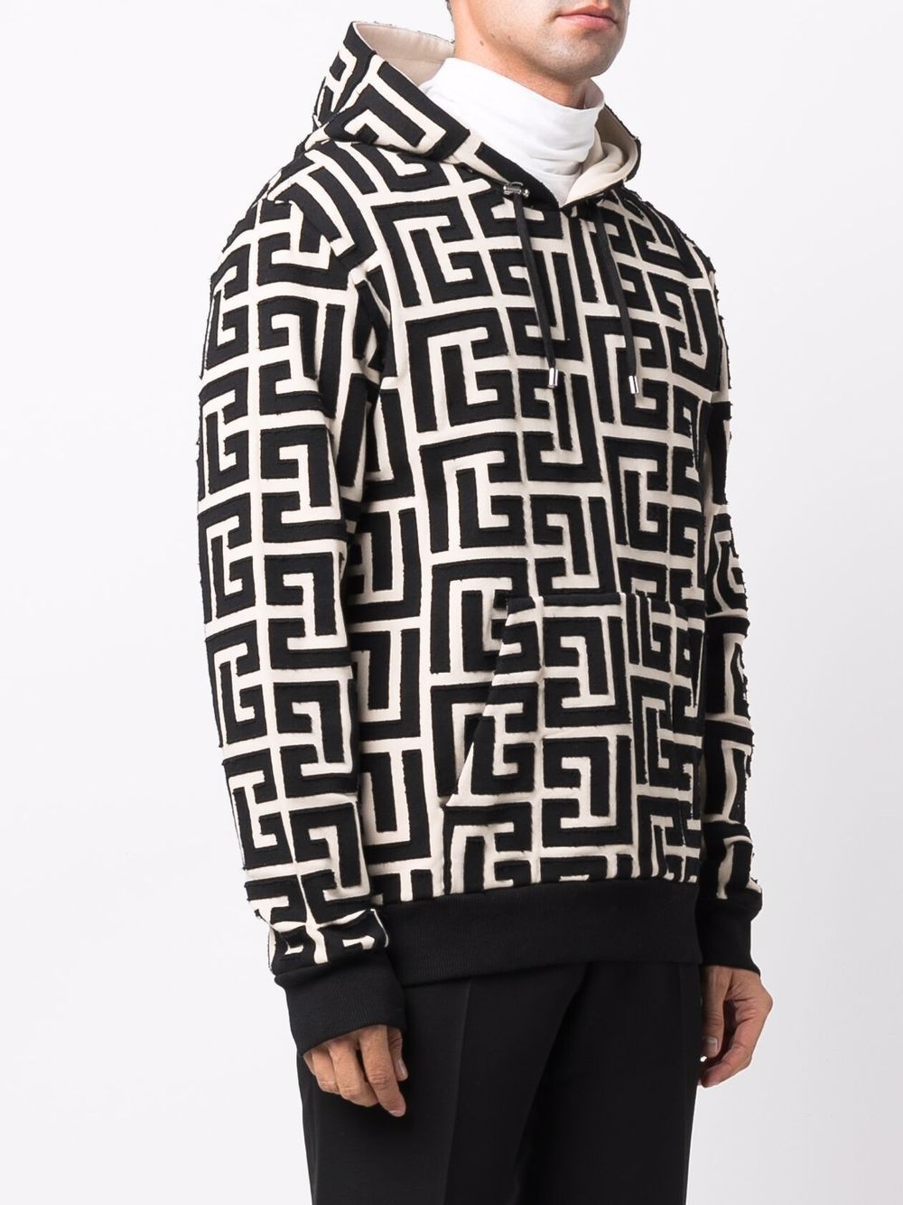 MONOGRAM-PRINT HOODIE - 4
