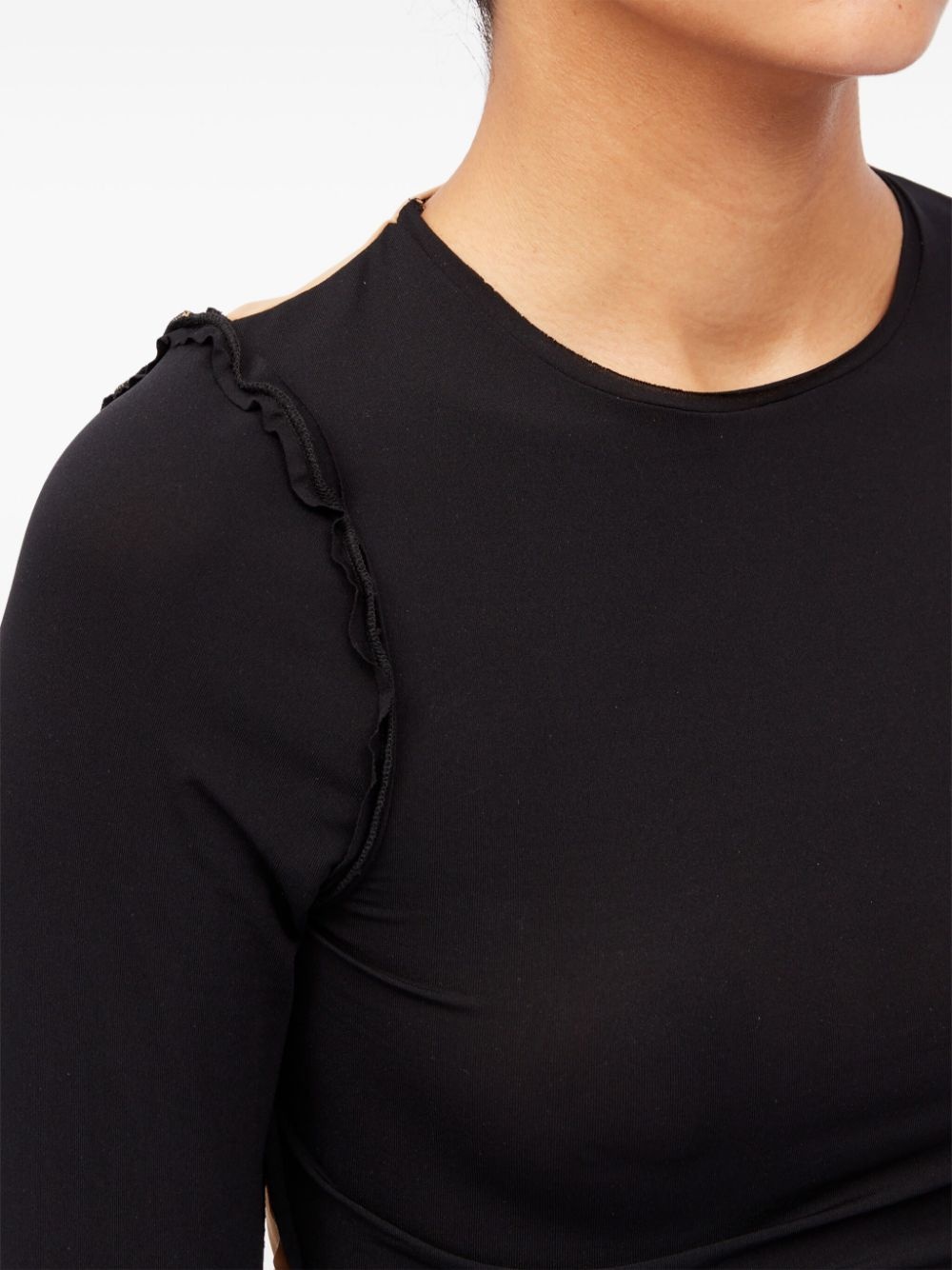 two-tone exposed-seam top - 7