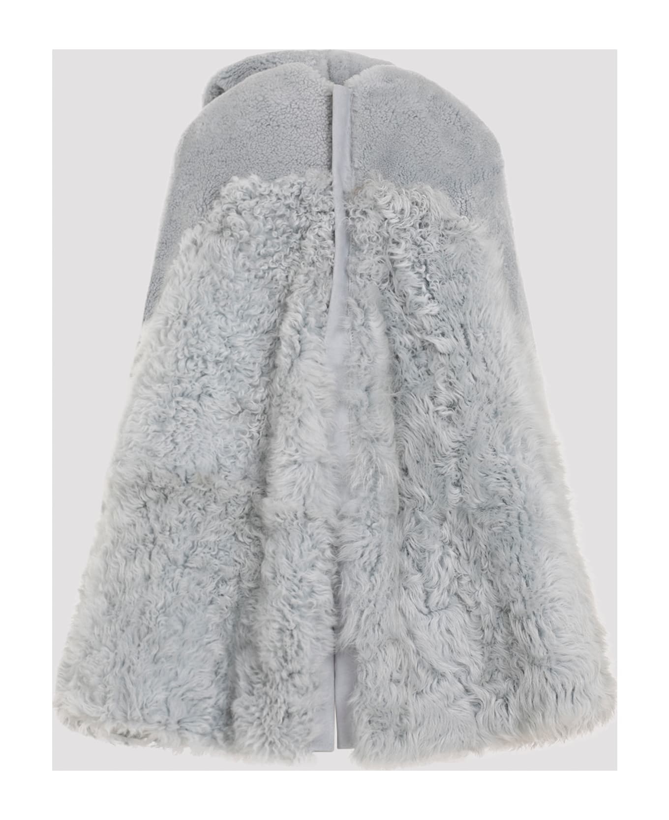 Short Masto Shearling Cape - 4