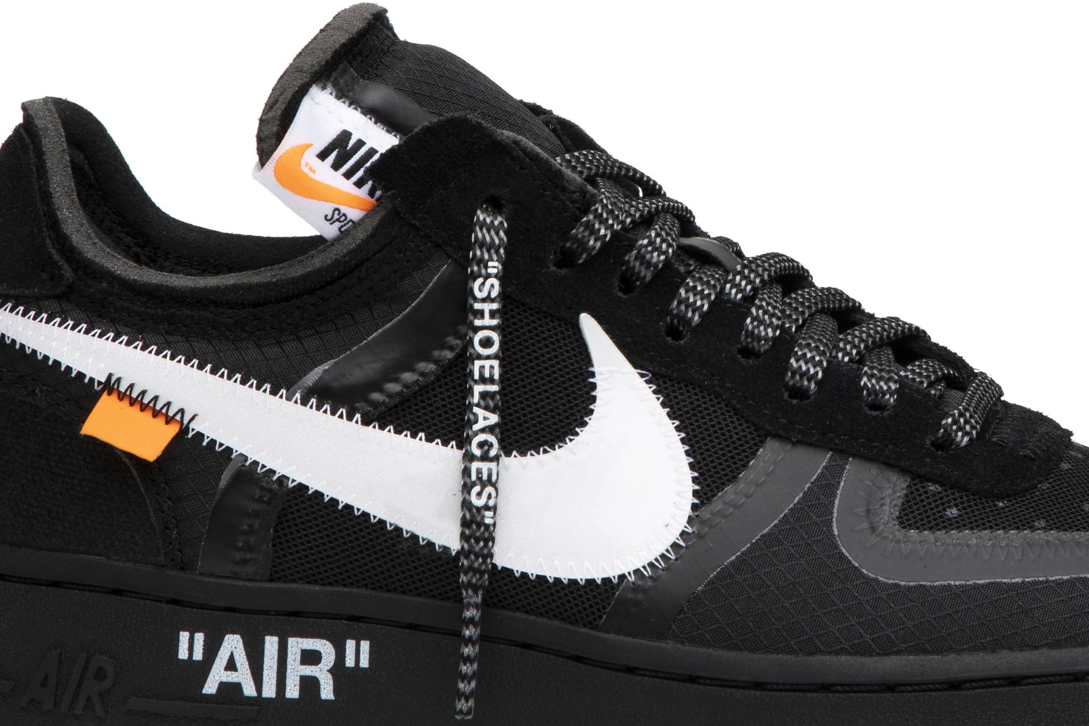 OFF-WHITE x NIKE ☆ Air Force 1 Low Black Nike X Off-White The 10: Air Force 1 Low 