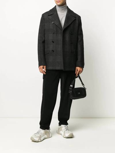 Dolce & Gabbana plaid-pattern double-breasted jacket outlook