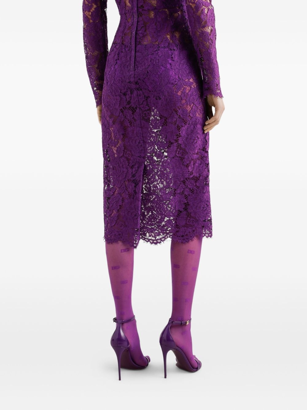 Cordonetto lace dress - 4
