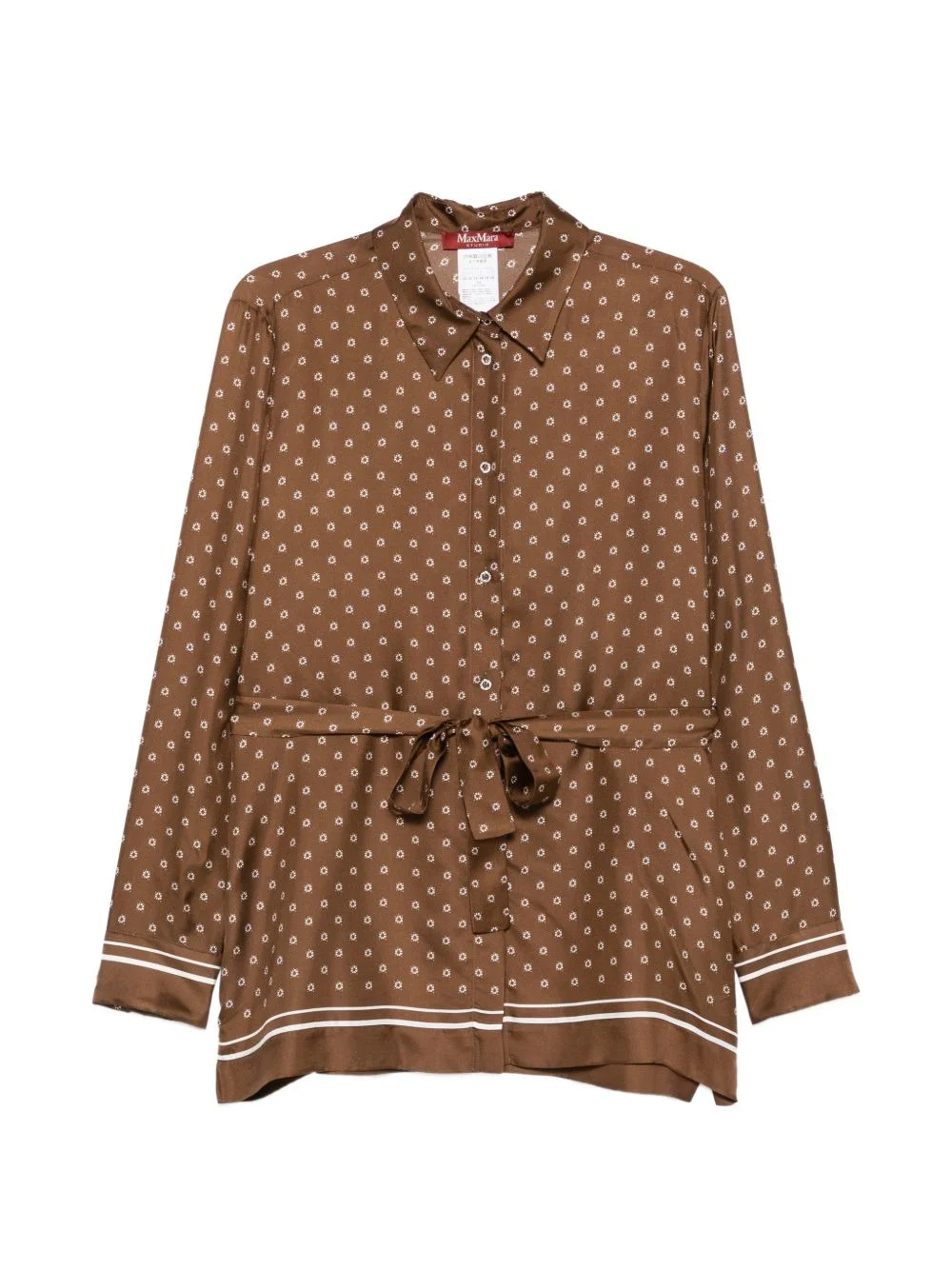 geometric-print blouse - 1