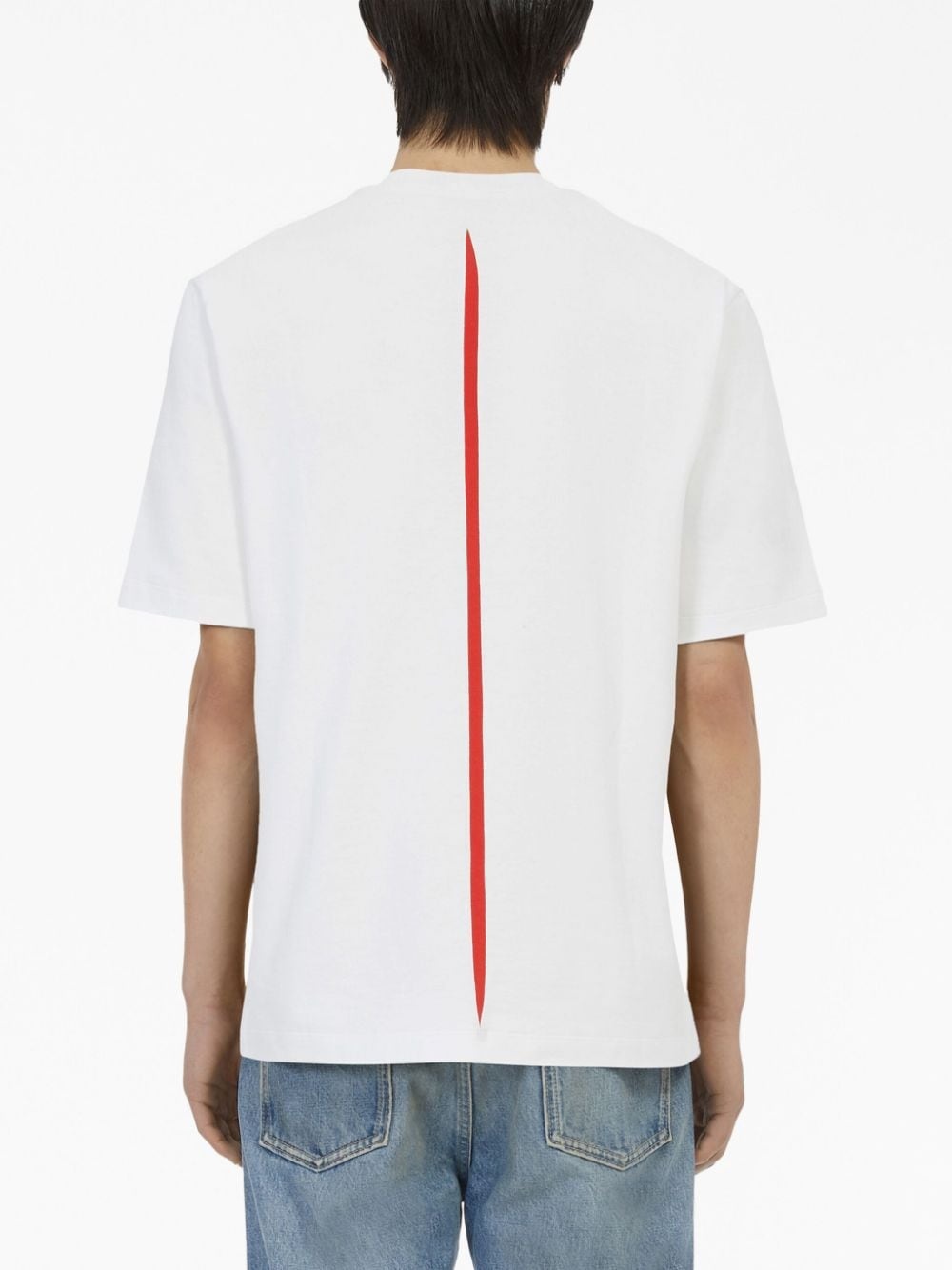 stripe-detail short-sleeve T-shirt - 4
