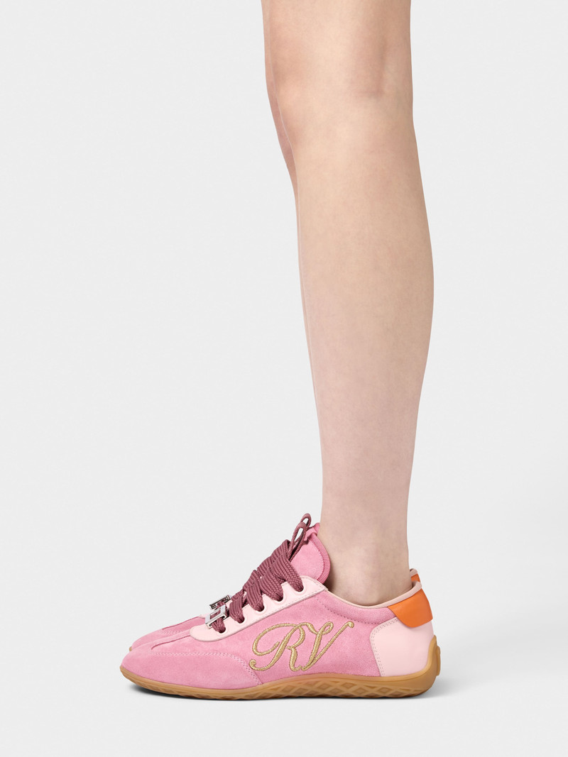 Roger Vivier Viv Low Sneakers in suede outlook