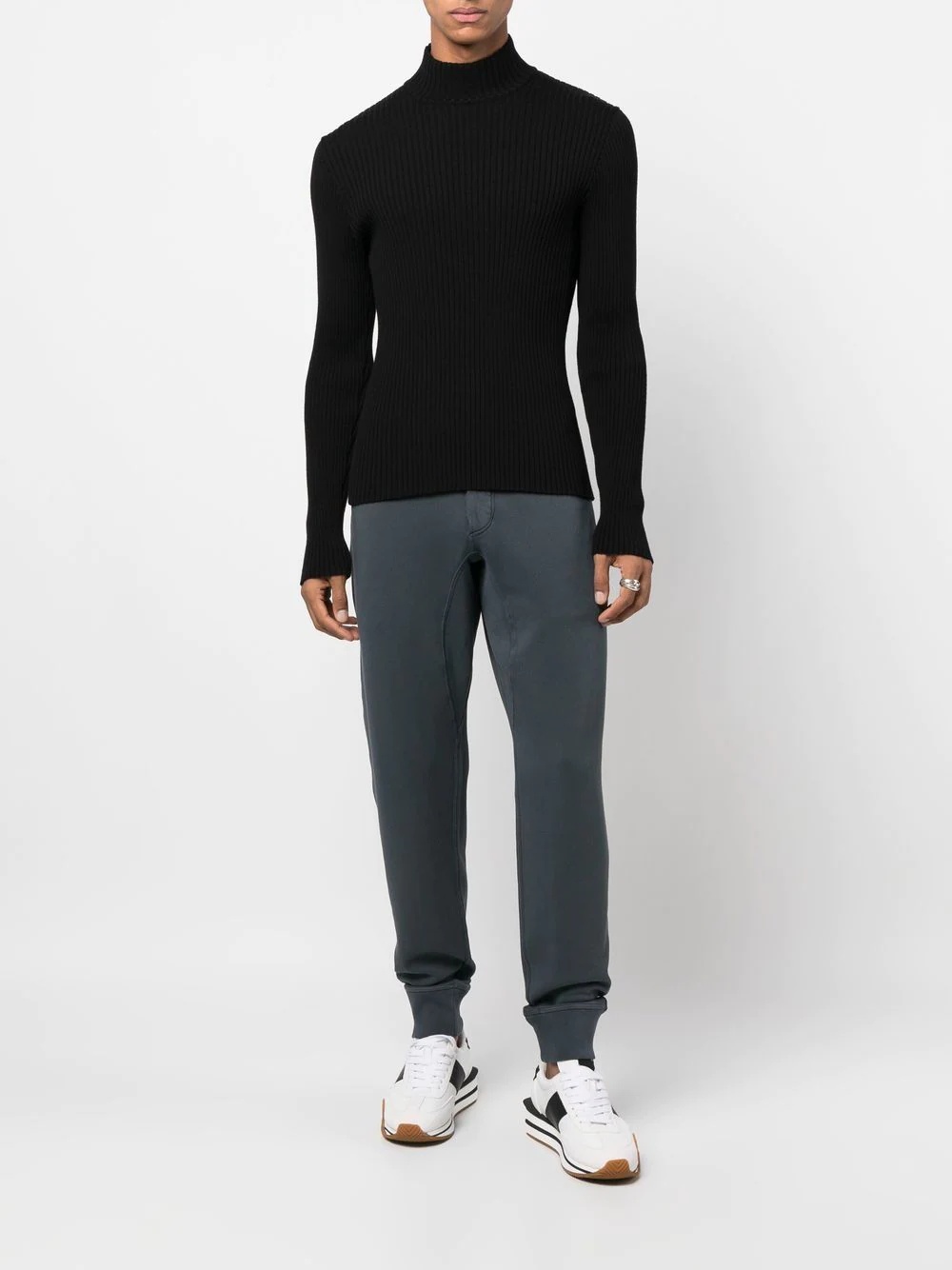 drawstring cotton sweatpants - 2