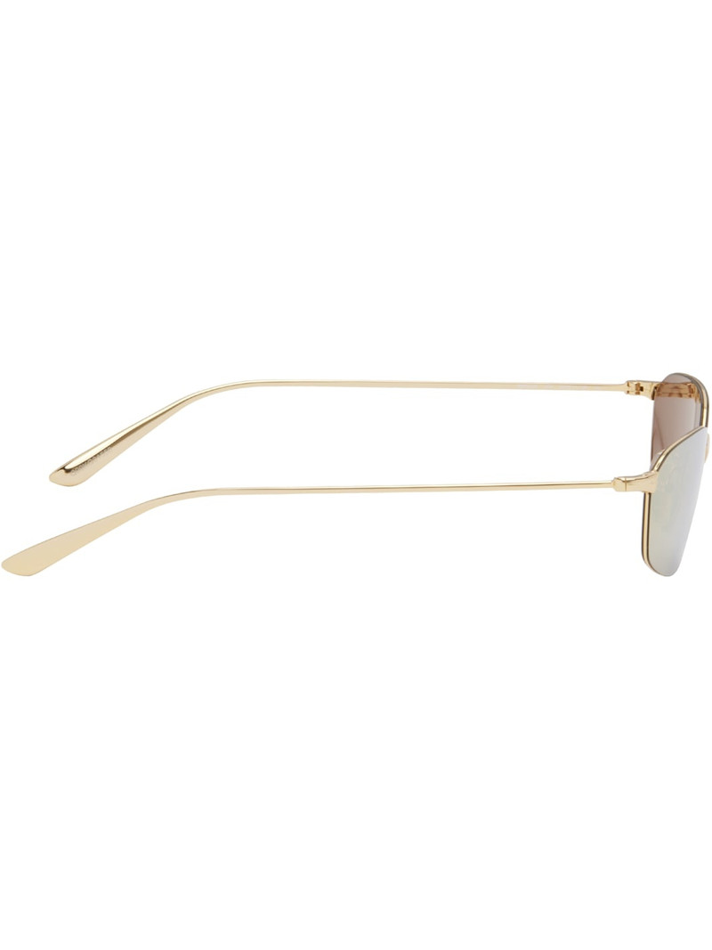 BALENCIAGA Gold Invisible 2.0 Geometrical Sunglasses outlook