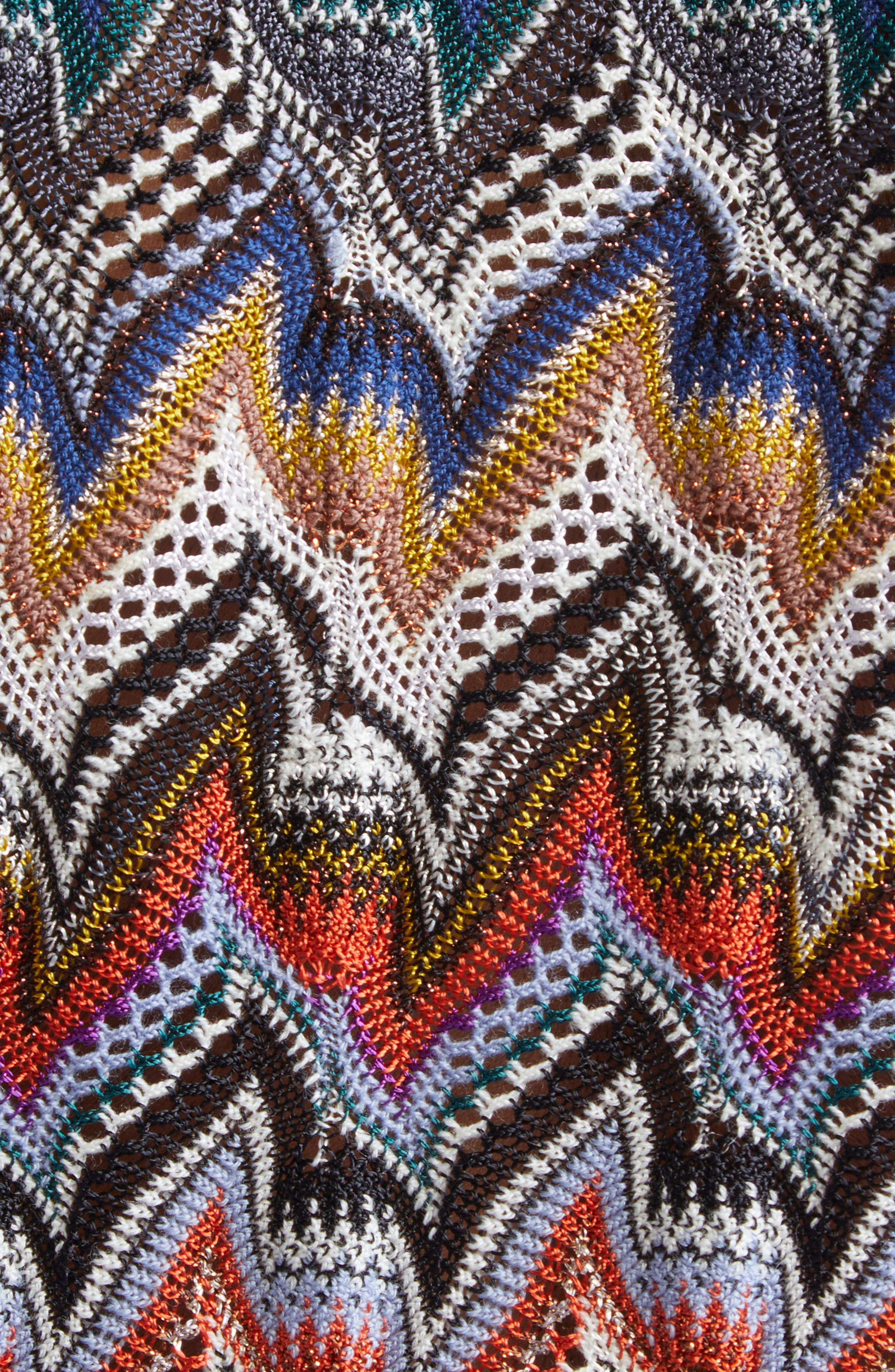 Missoni Knit Metallic Lace Polo in Blue Multi at Nordstrom - 6