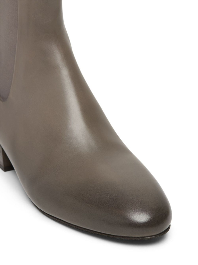 almond-toe leather Chelsea Boots 4
