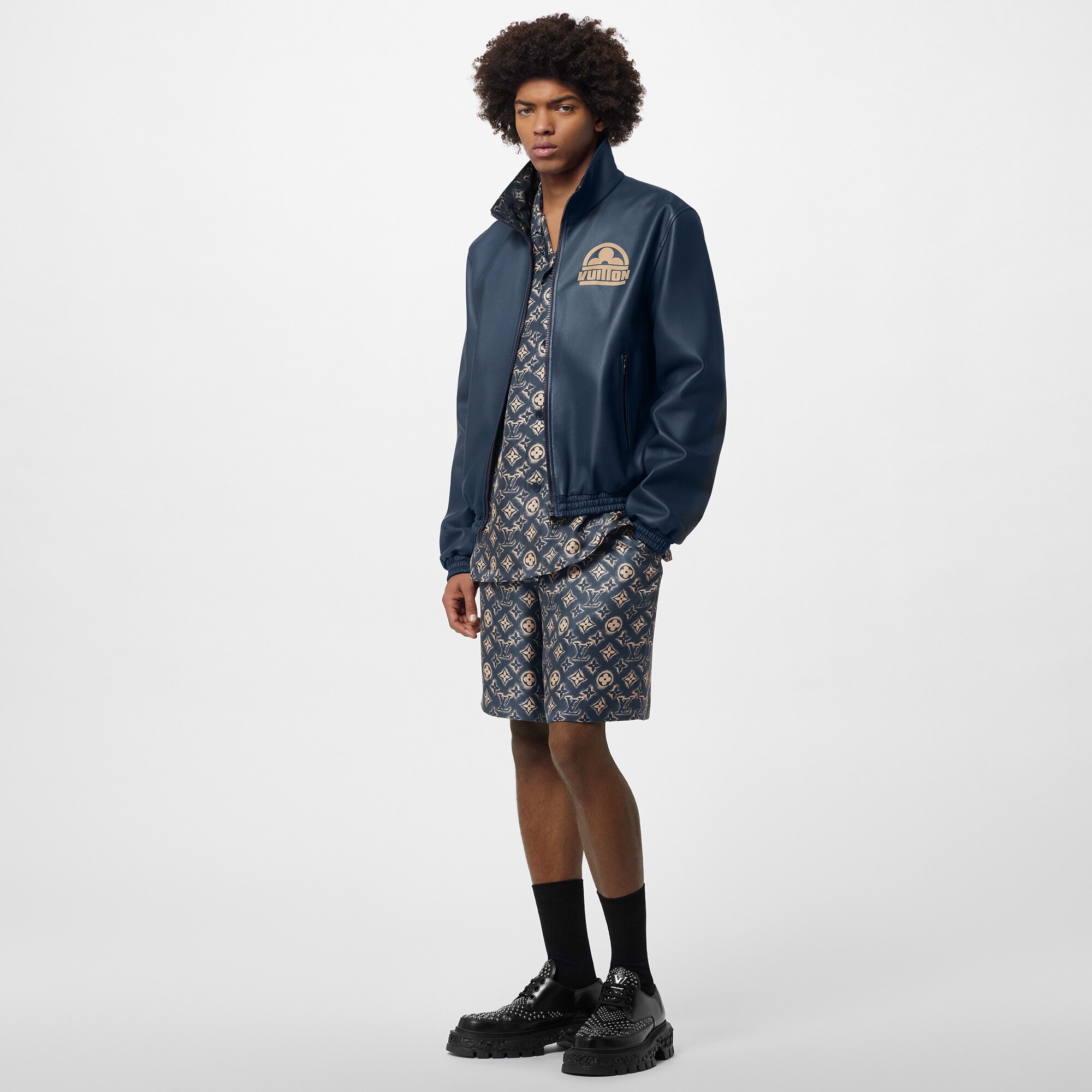 Monogram Reversible Leather Mix Blouson - 4