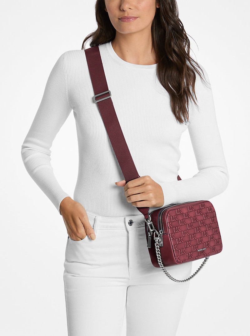 Bryant Medium Burnished Leather Camera Crossbody Bag 3