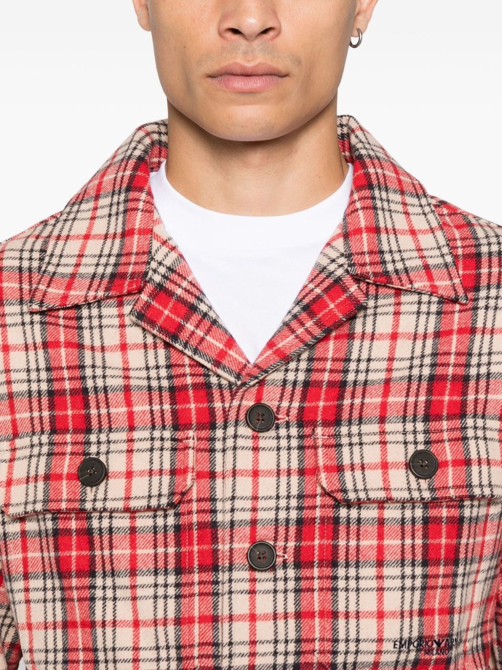 Wool checked shirt - 5