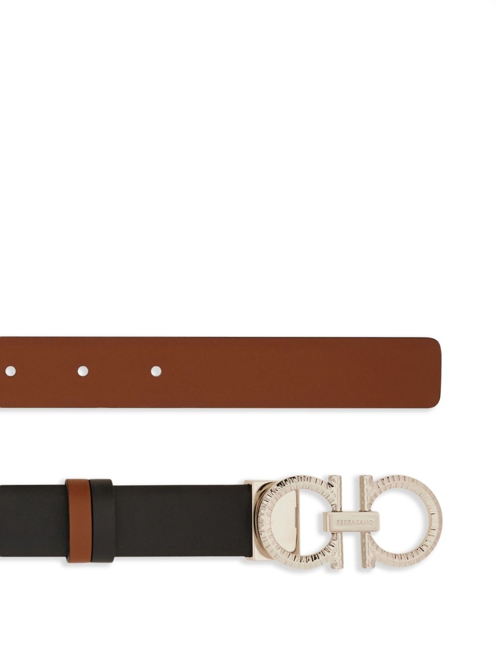 reversible adjustable Gancini belt - 2