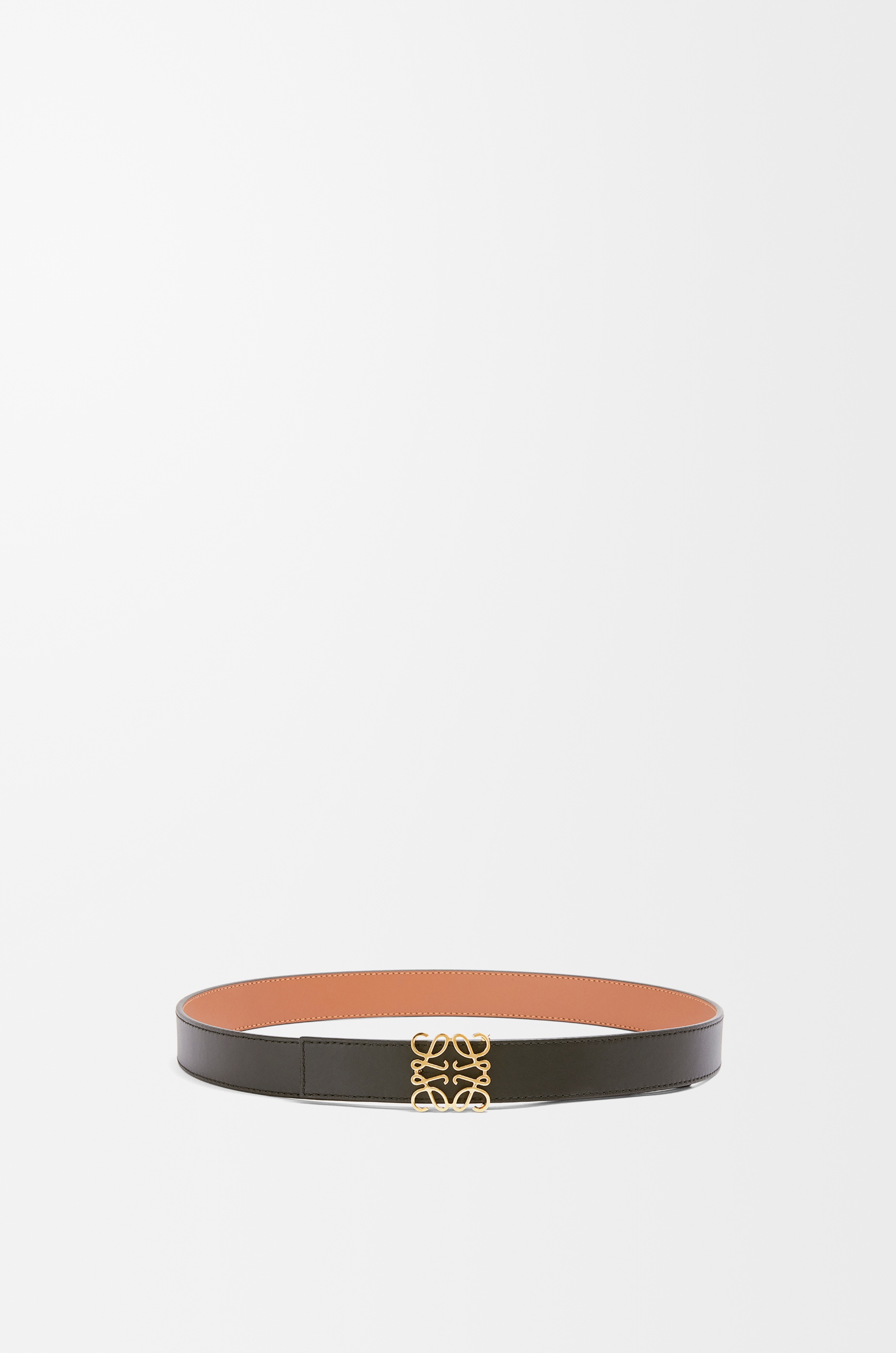 Reversible Anagram belt in smooth calfskin - 2