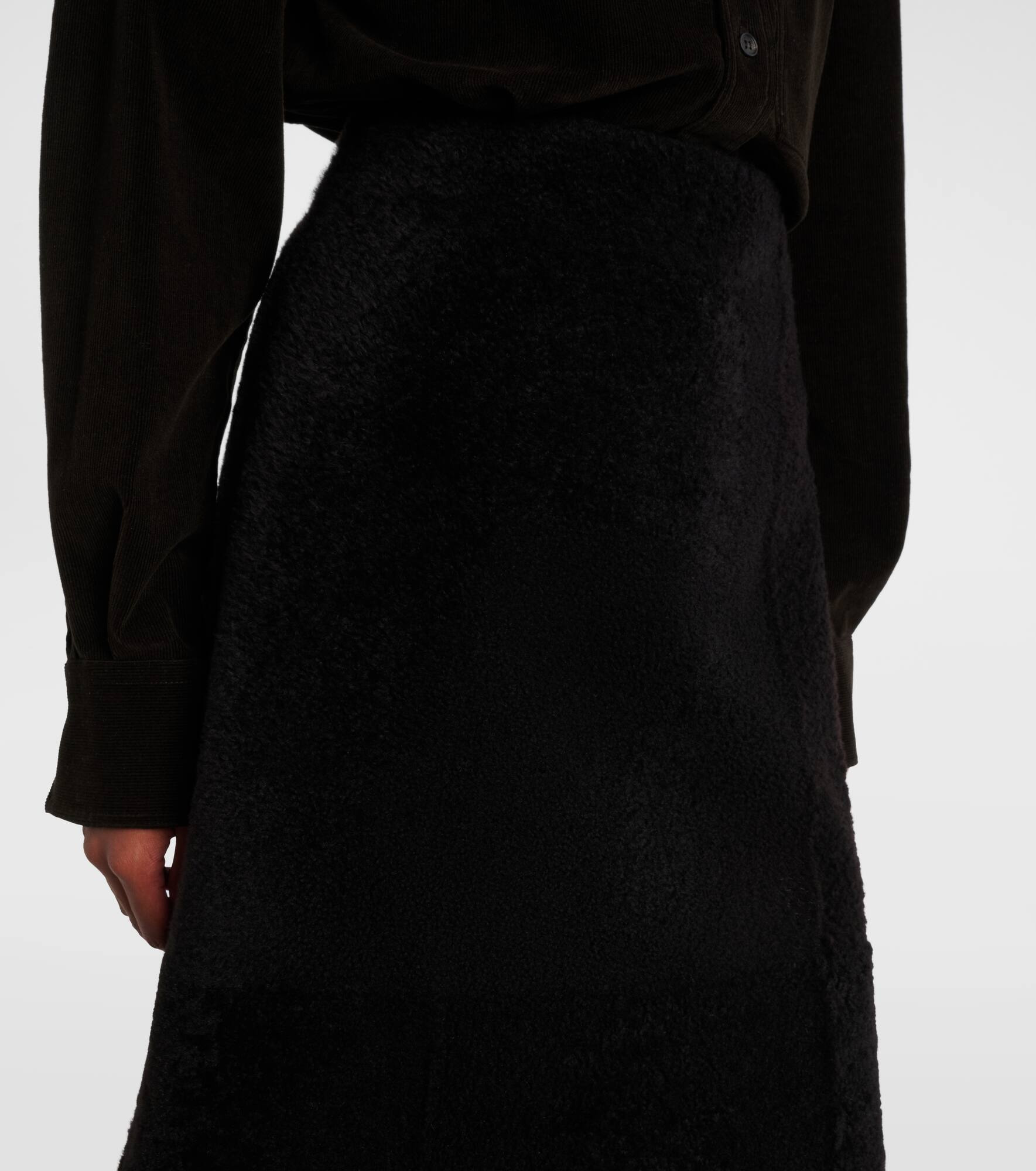 Shearling maxi skirt - 4
