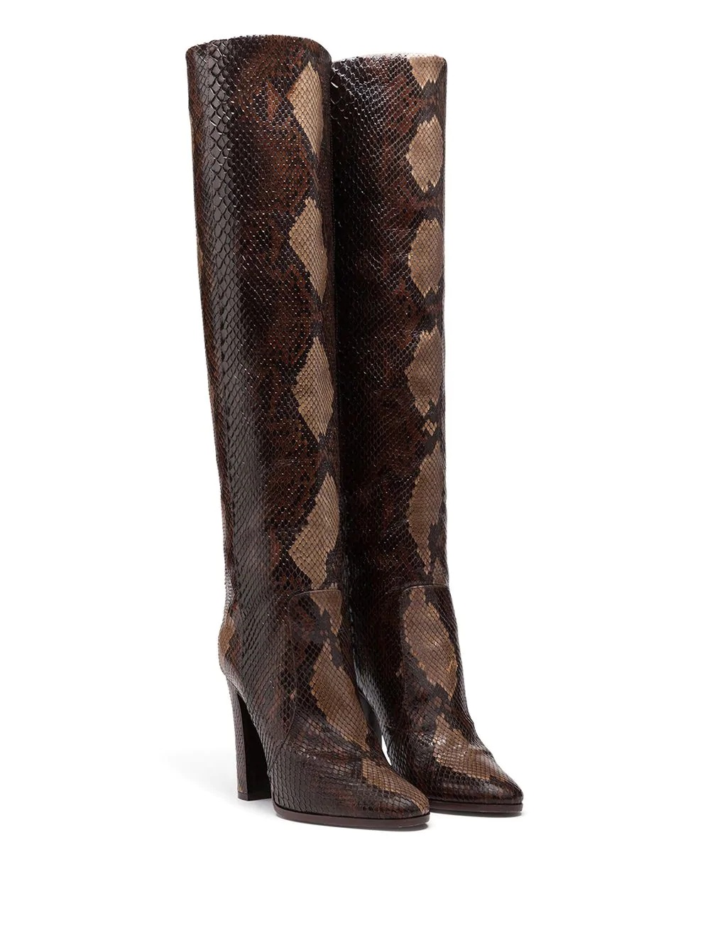 chunky-heel knee boots - 2