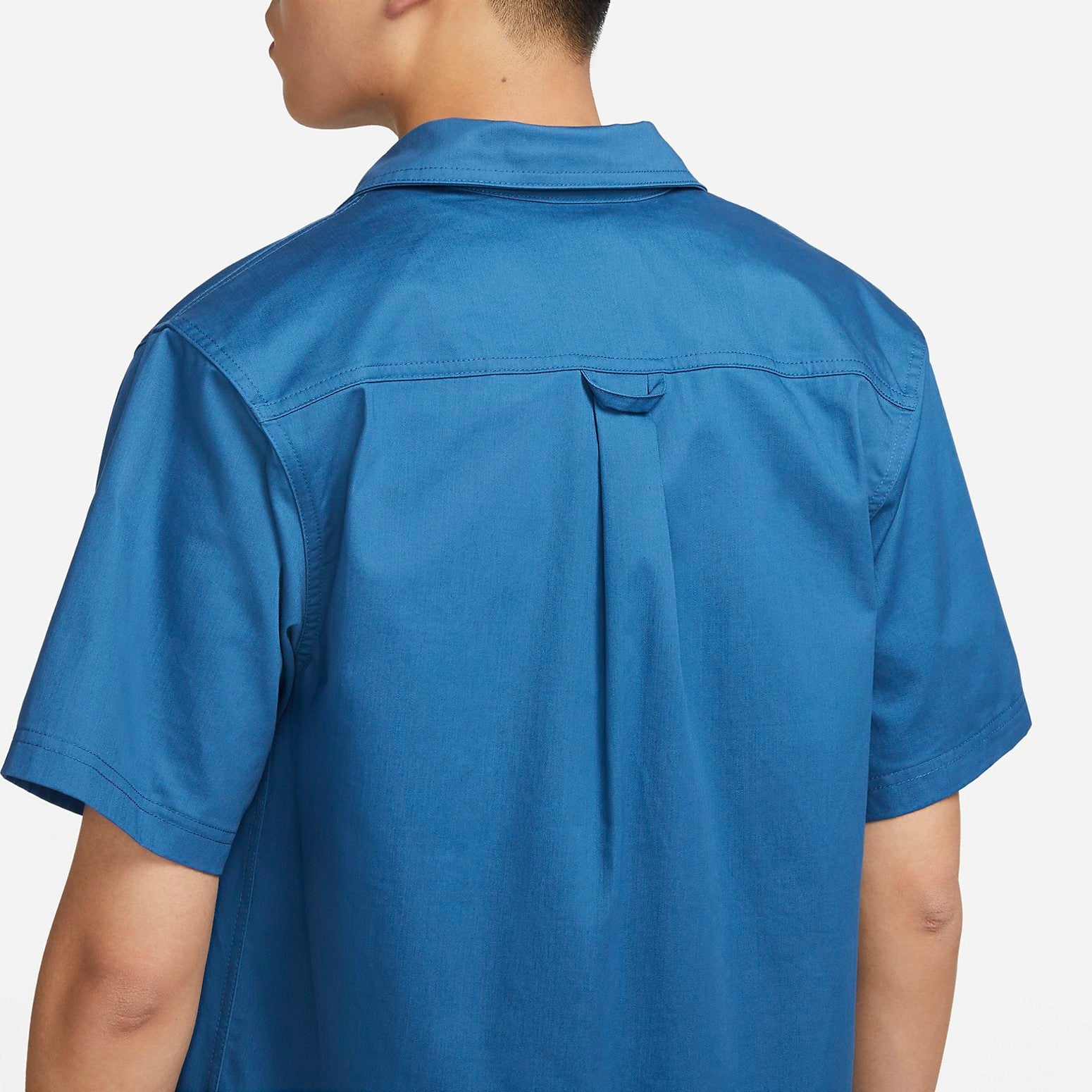 Nike SB Tanglin Short-sleeved woven button-down skateboard shirt 'Blue' FQ0400-457 - 3