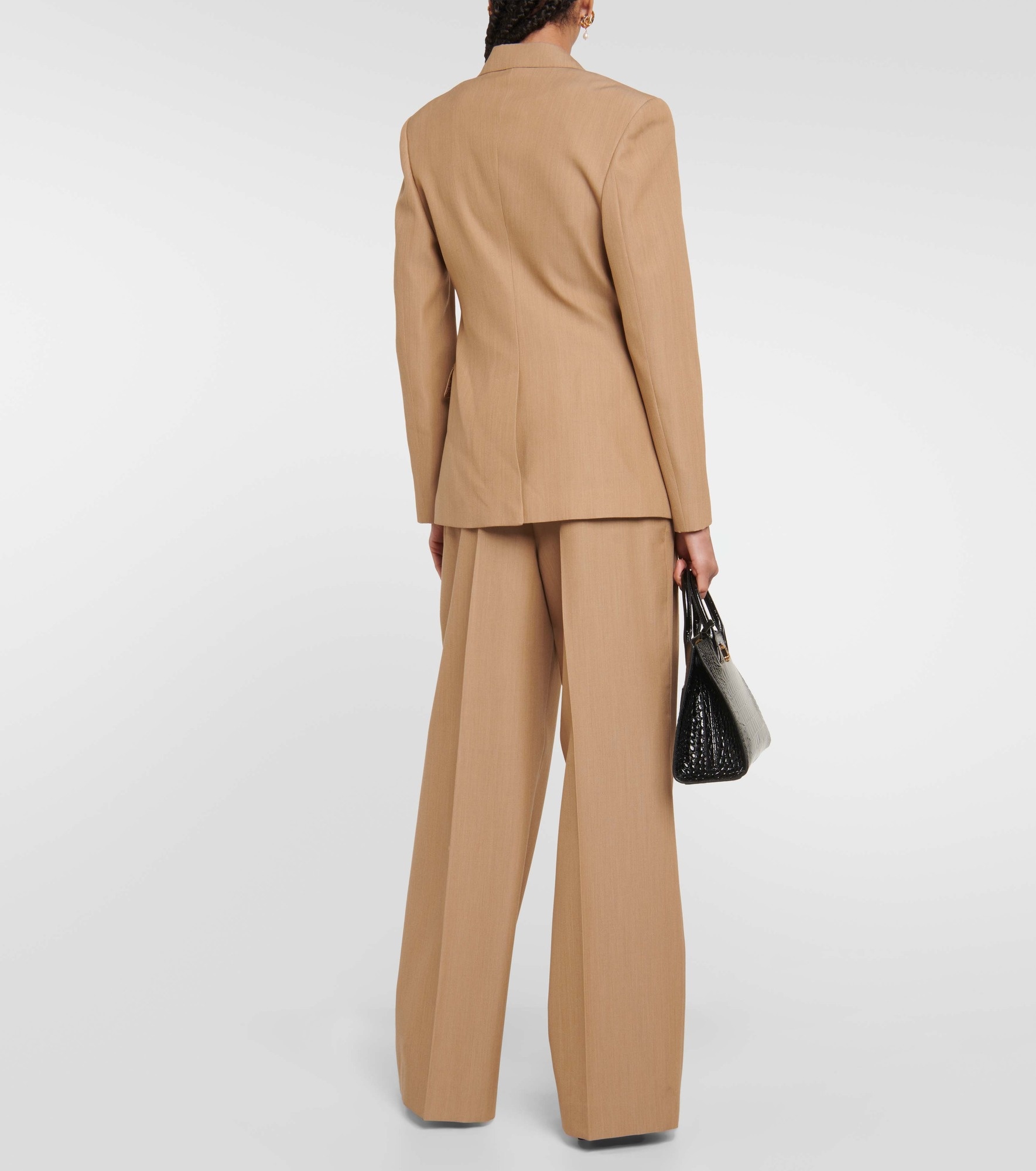 Single-breasted wool blazer - 3