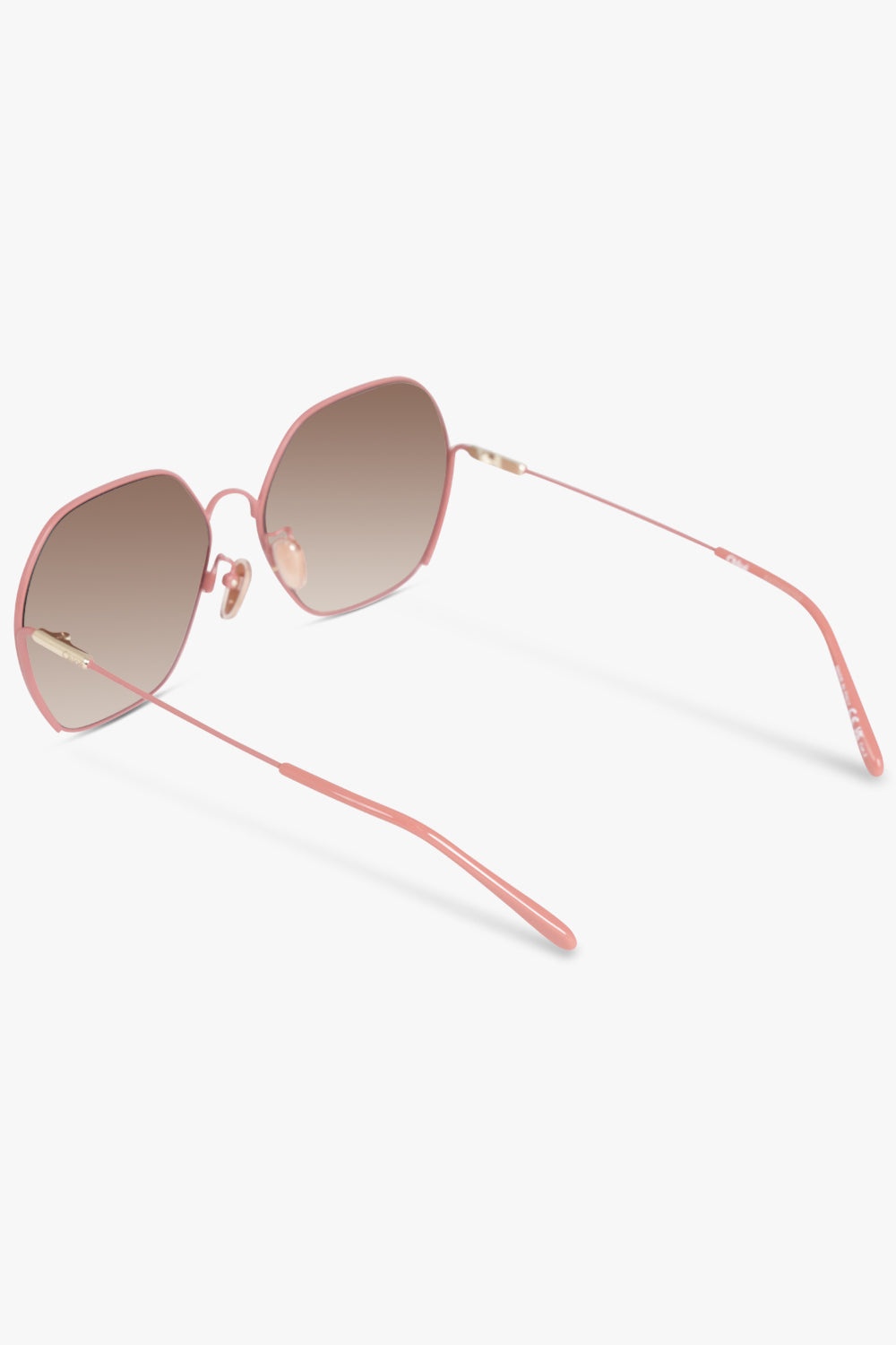CH0169SA HEXAGONAL SUNGLASSES | PINK/BROWN - 3