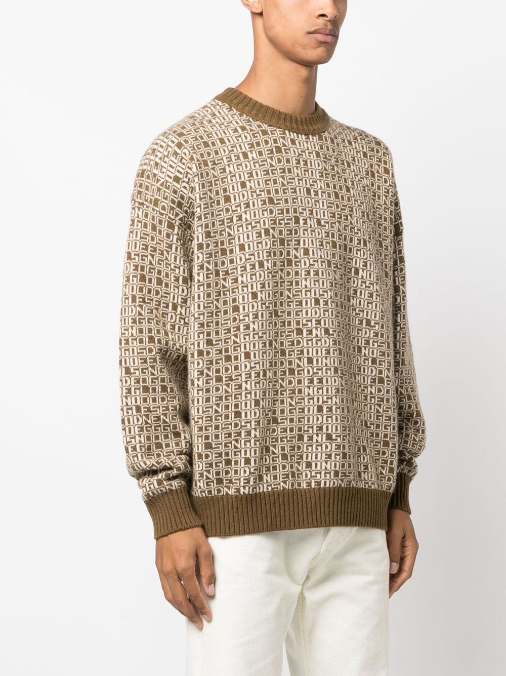 wool-cashmere crew-neck jumper - 3