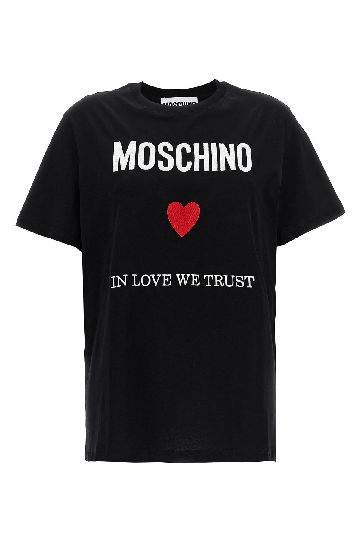 【送料&関税込】Moschino In Love We Trust T-shirt Moschino 'In Love We Trust' T-shirt | julianfashion | REVERSIBLE