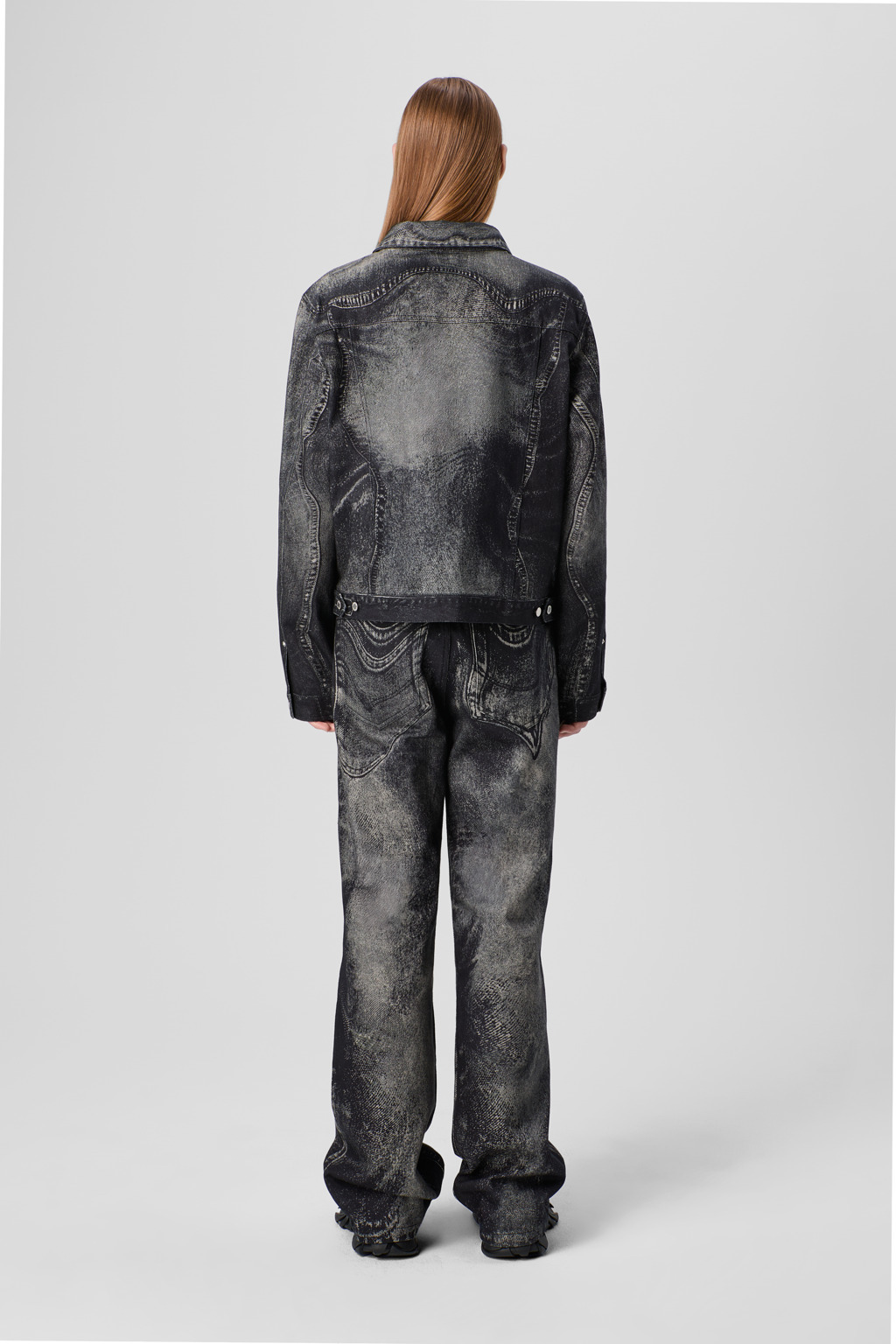 Black-Gray Denim Jeans - 4