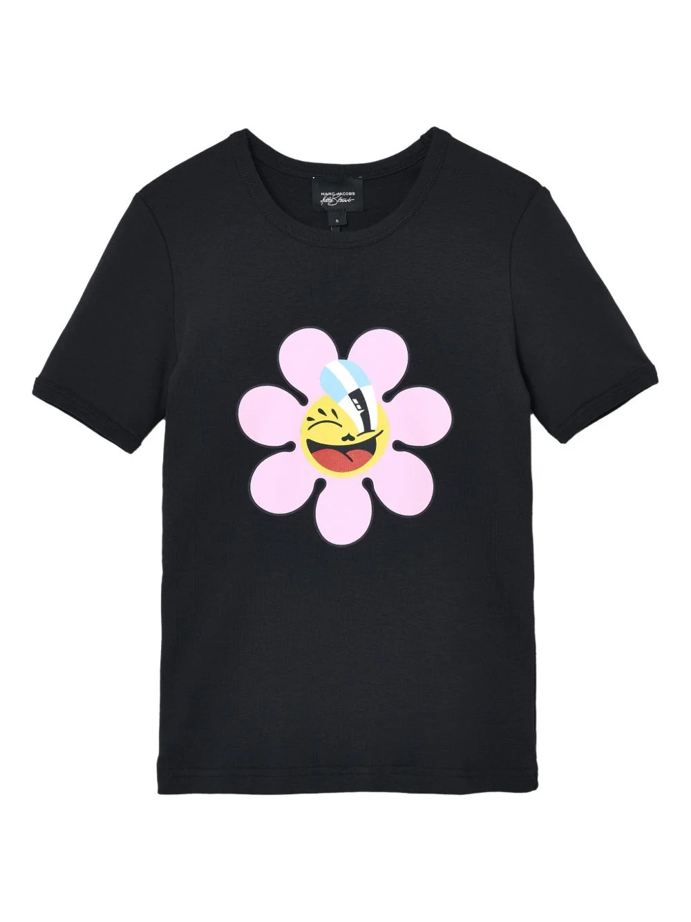 flower-embellished tee - 1