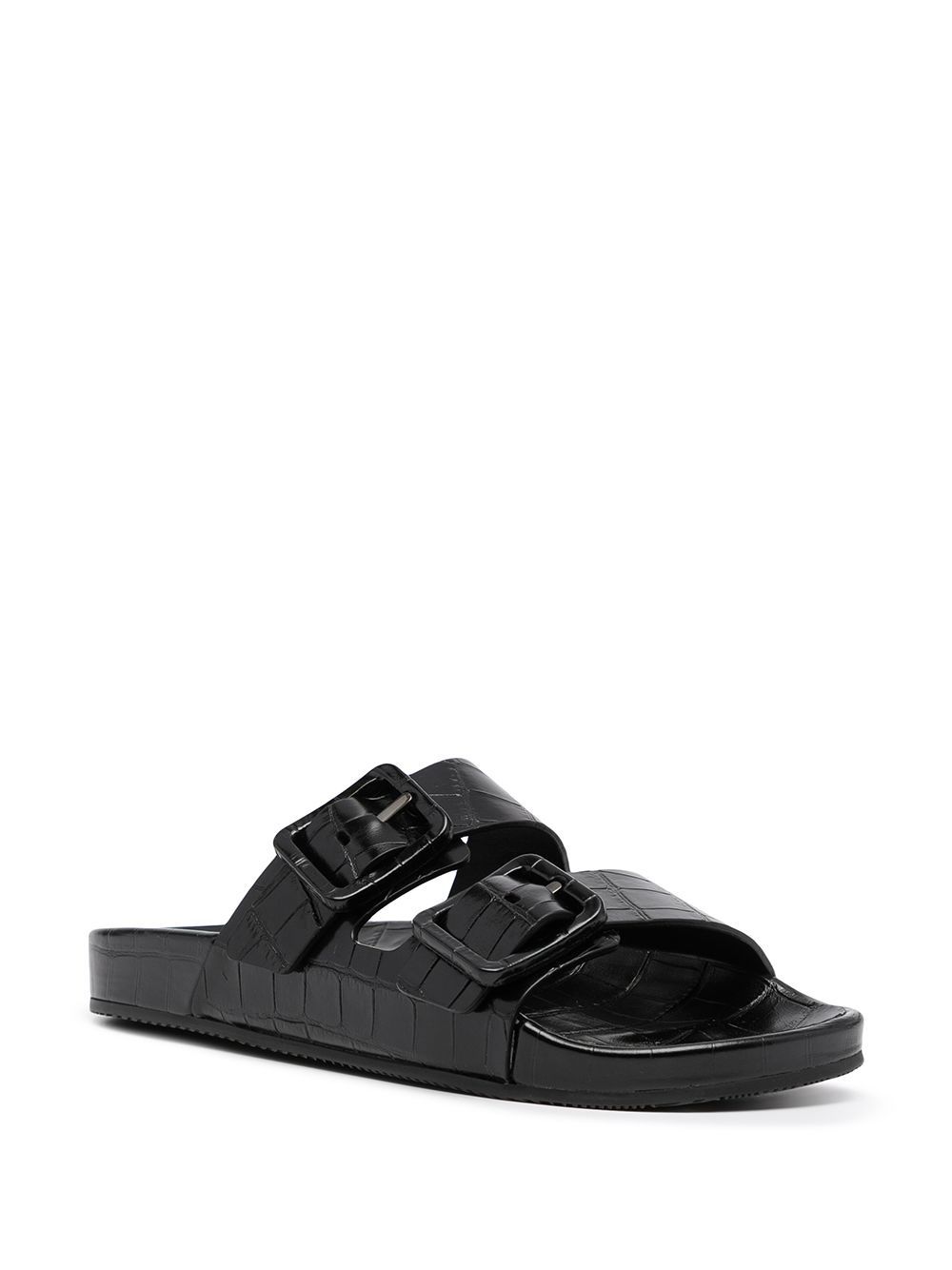 Mallorca crocodile-effect sandals - 2