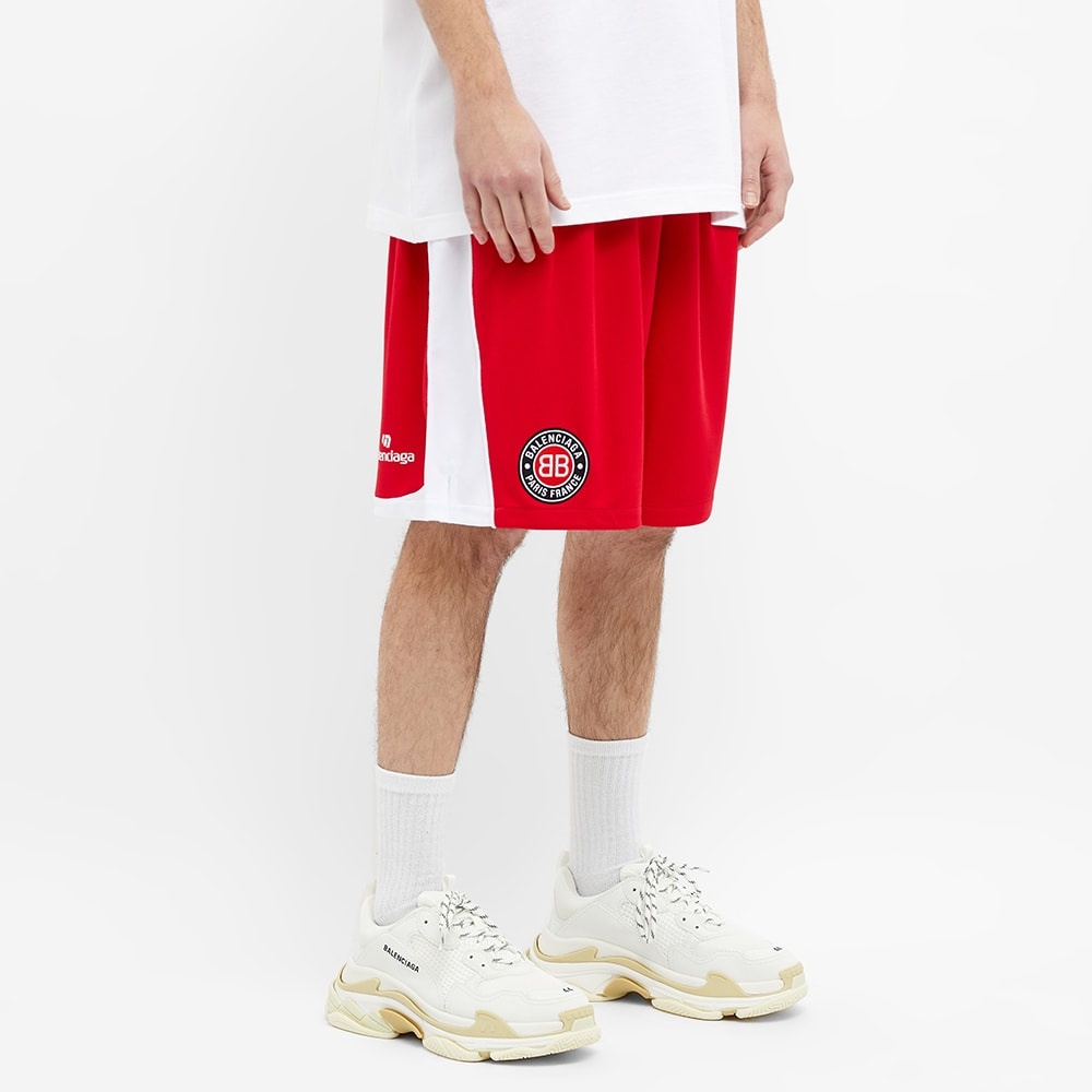 Balenciaga Logo Soccer Short - 5