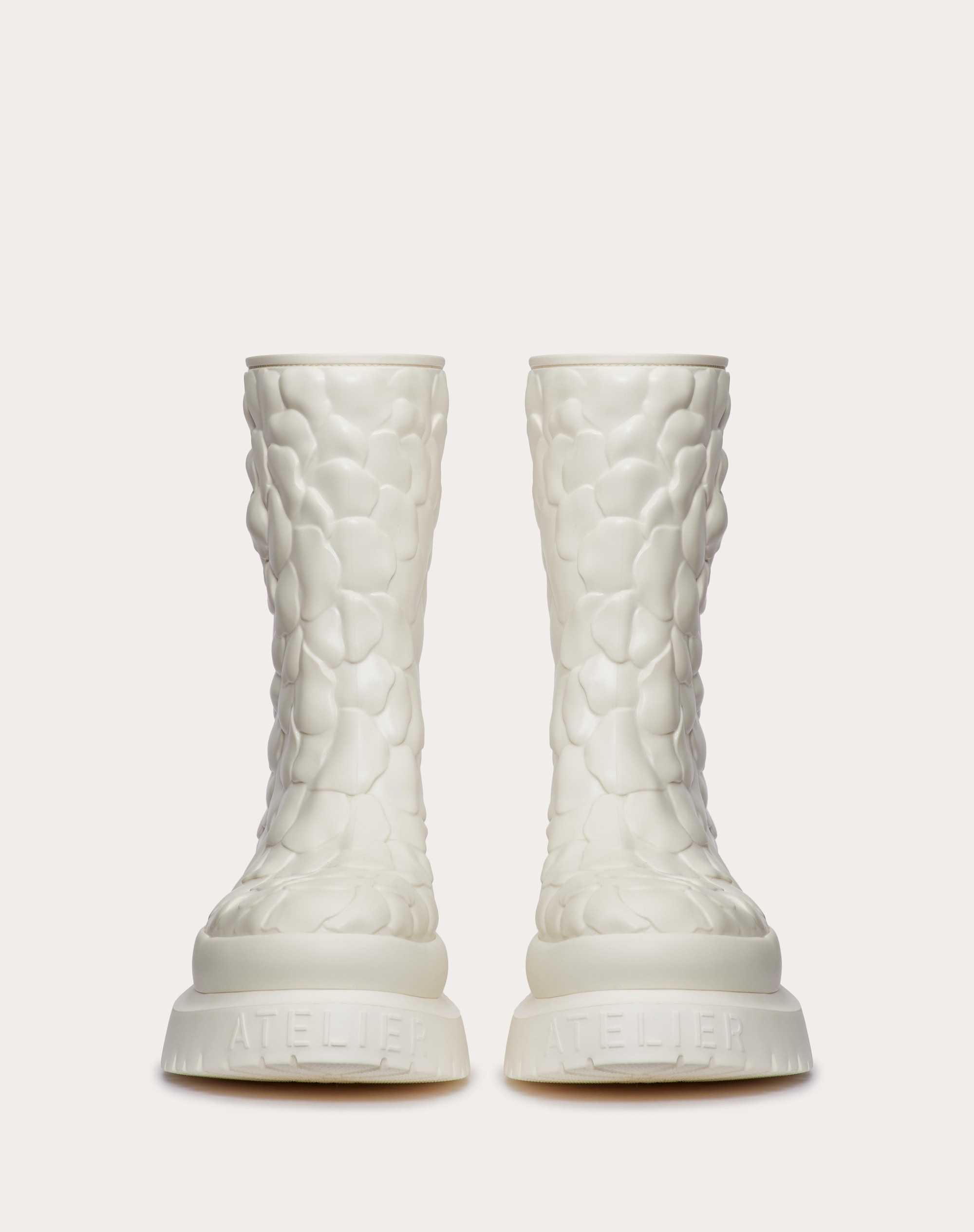 VALENTINO GARAVANI ATELIER SHOES 03 ROSE EDITION RUBBER ANKLE BOOT 50MM - 4