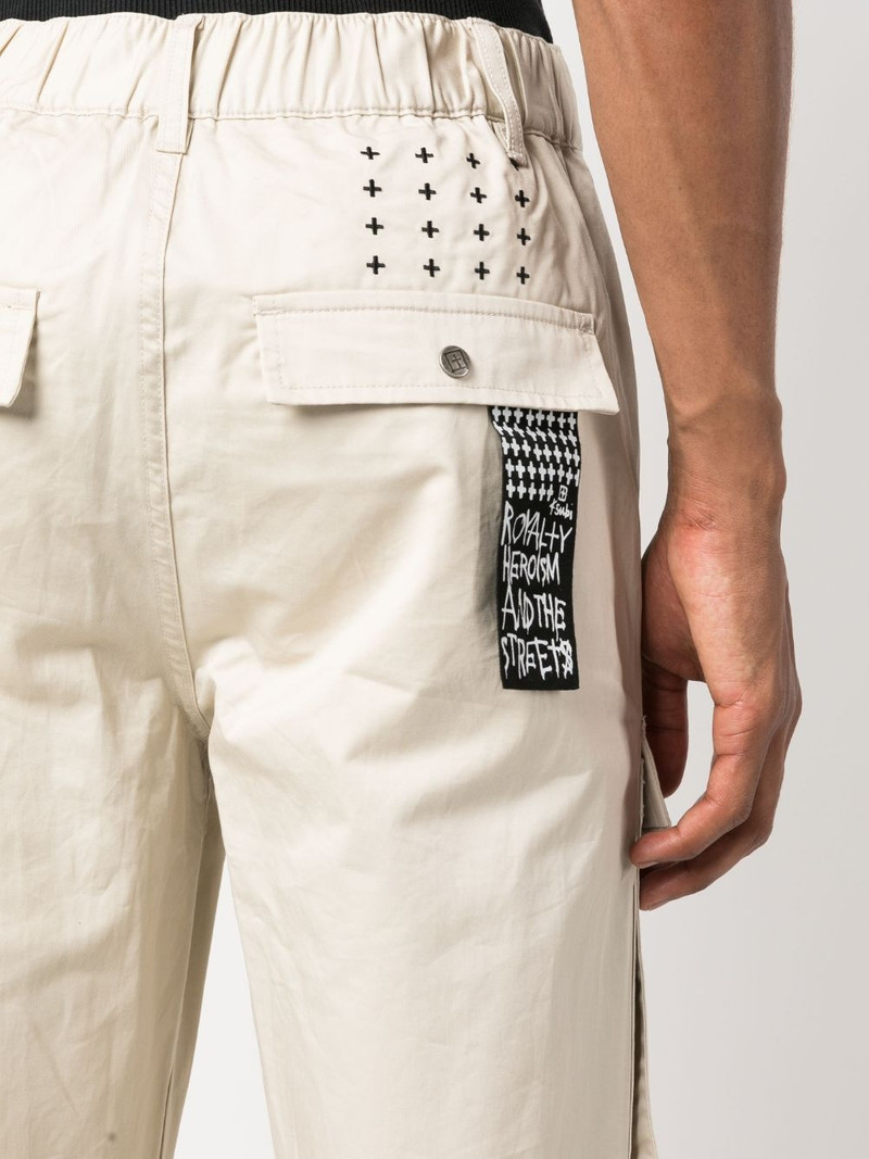 elasticated-waist cargo trousers 5